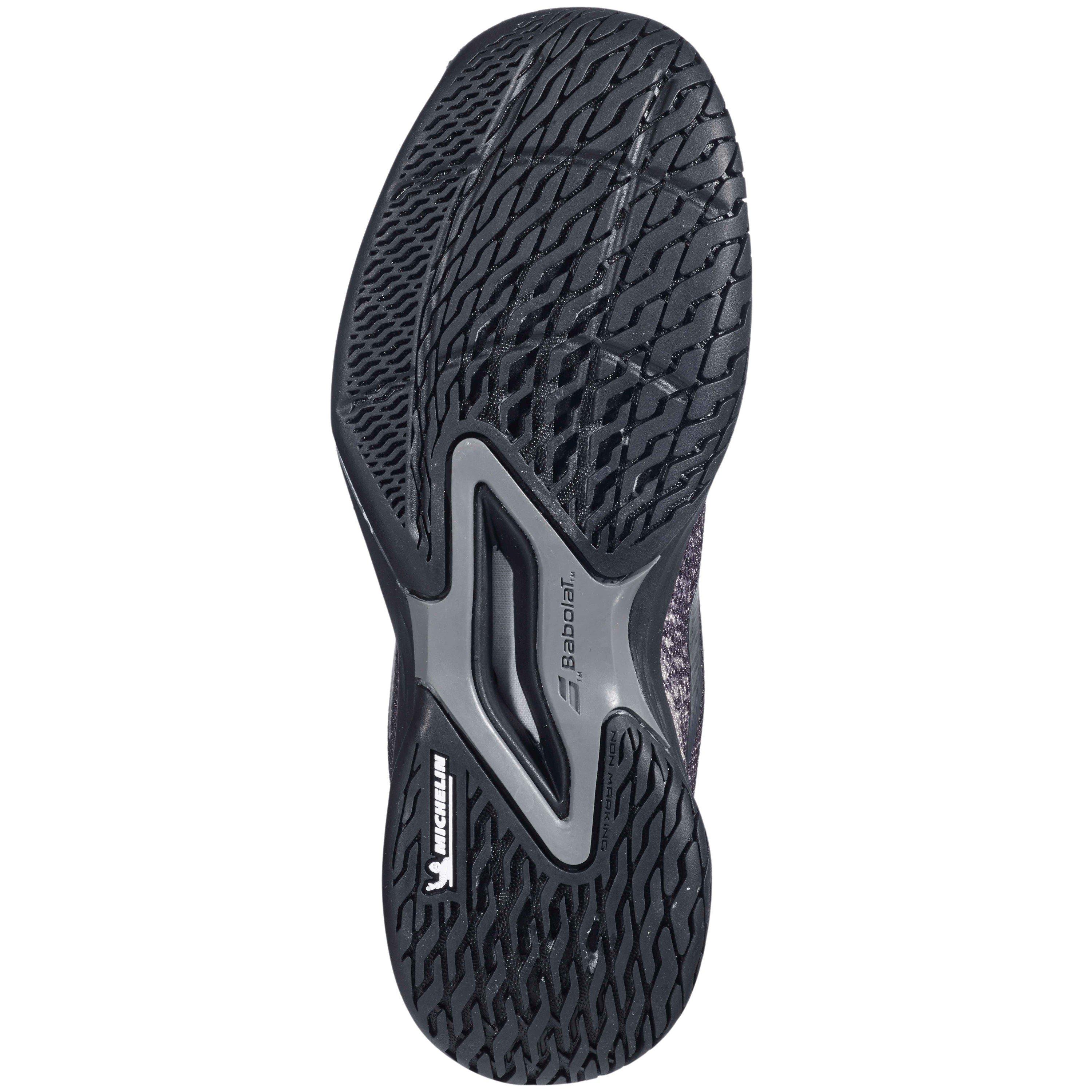 Black/Gold - Babolat - Kids' Jet Mach Court Tennis Shoes - 3