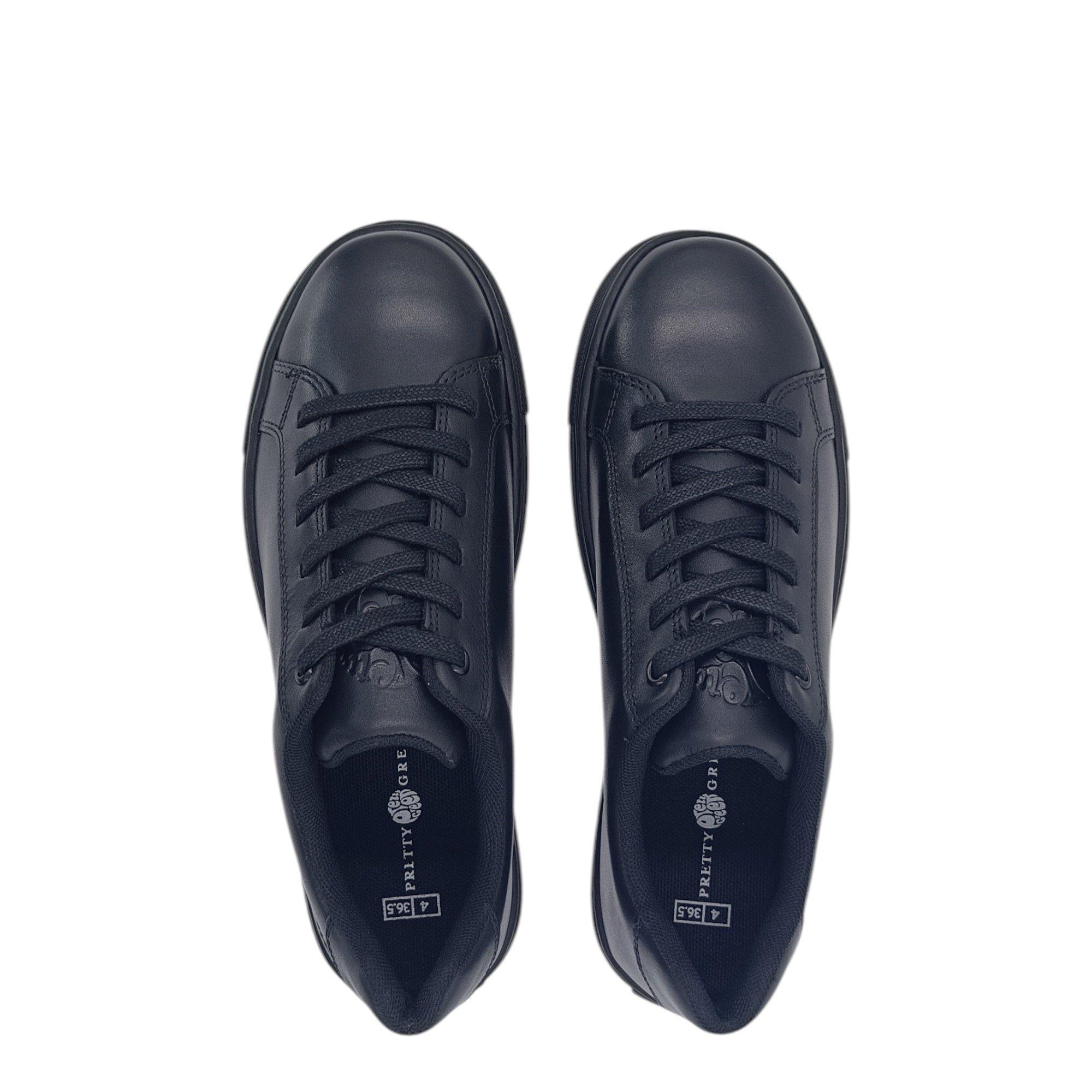 Black - Pretty Green - Kids' Latham Moc Toe Formal Shoes - 5