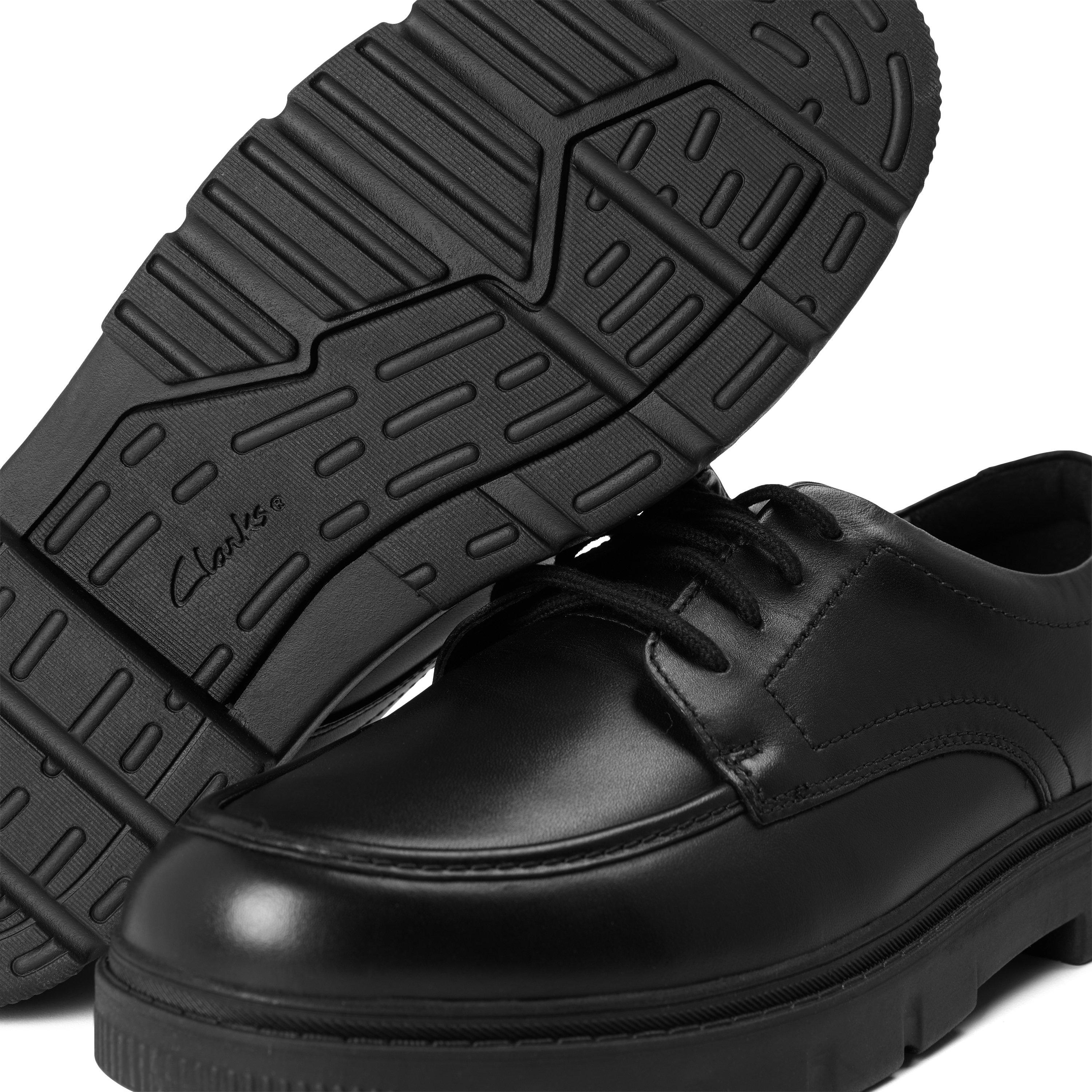 Black - Clarks - Clarks Lorcam Lane Y Jn62 - 3