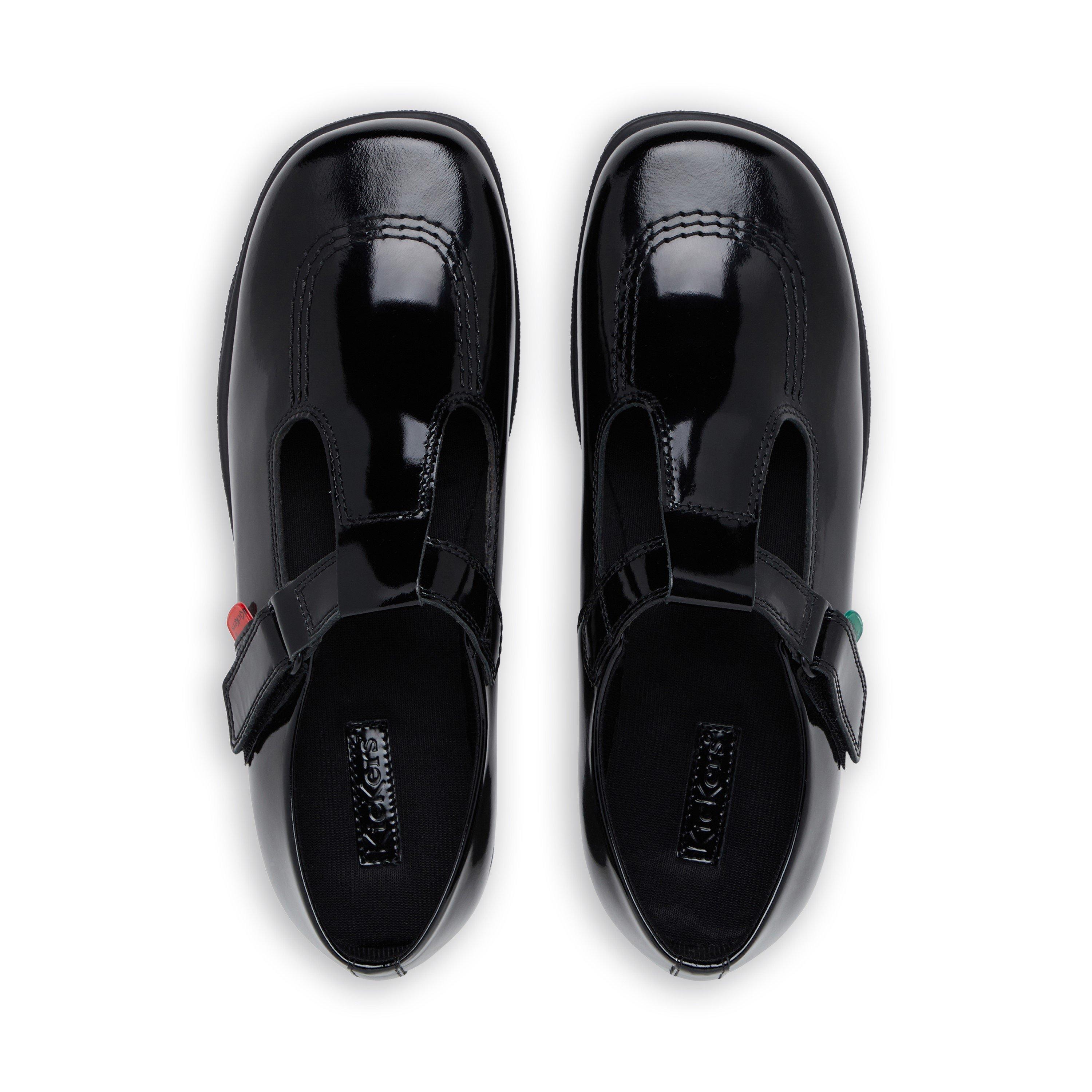 Negro - Kickers - Fragma T Bar Junior Girls Shoes - 4