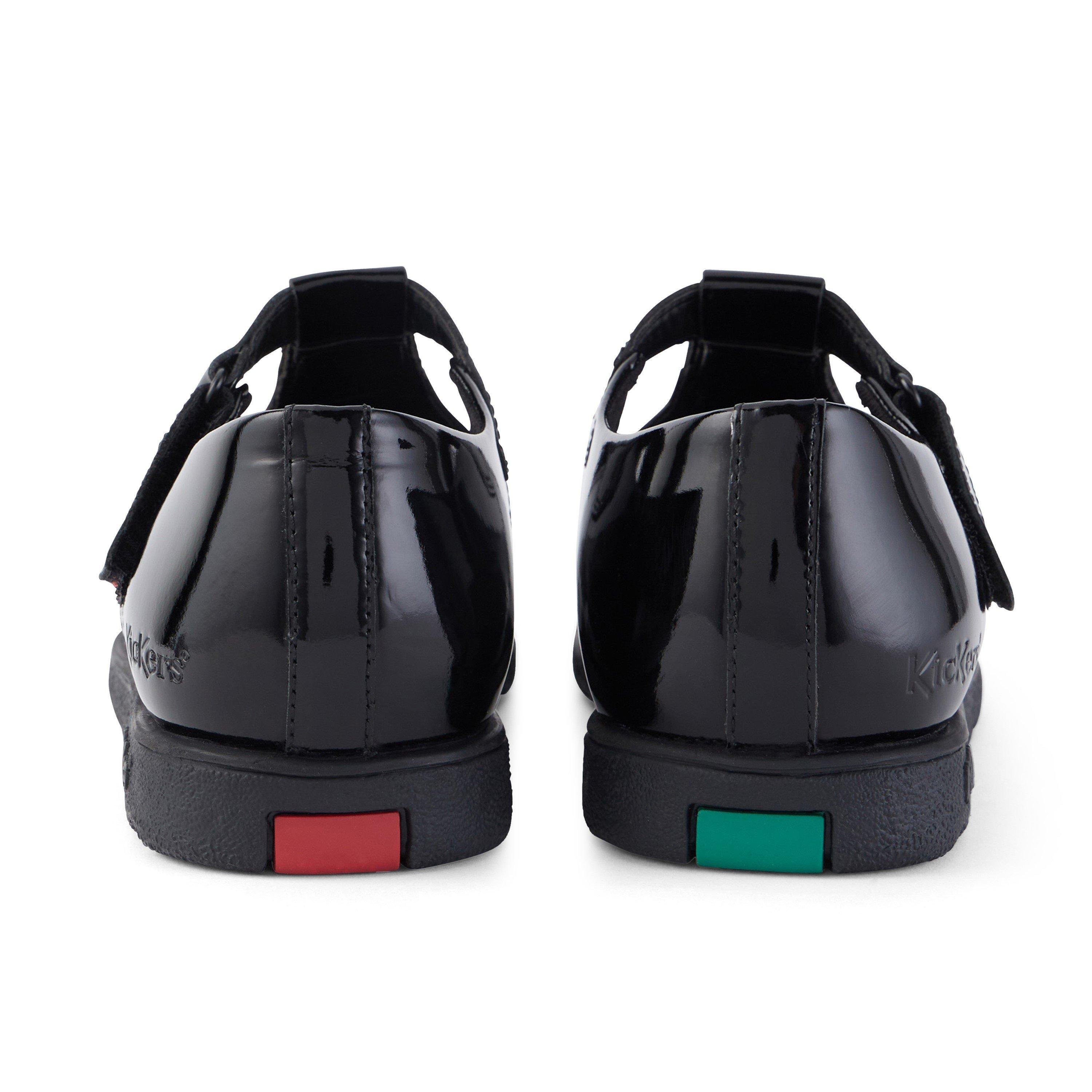 Negro - Kickers - Fragma T Bar Junior Girls Shoes - 5