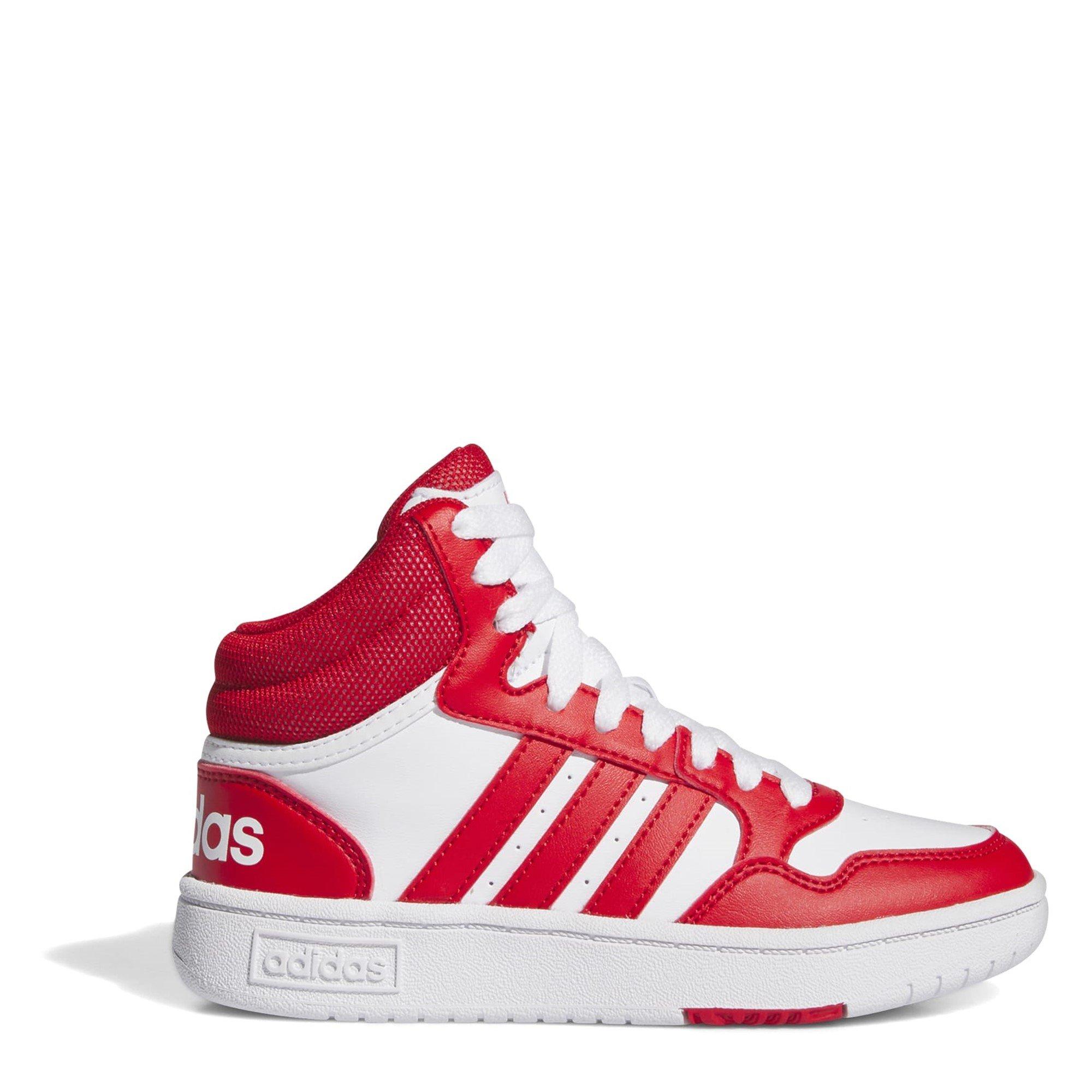 adidas Hoops Mid High Tops Junior Boys Hohe Sneakers Sports Direct