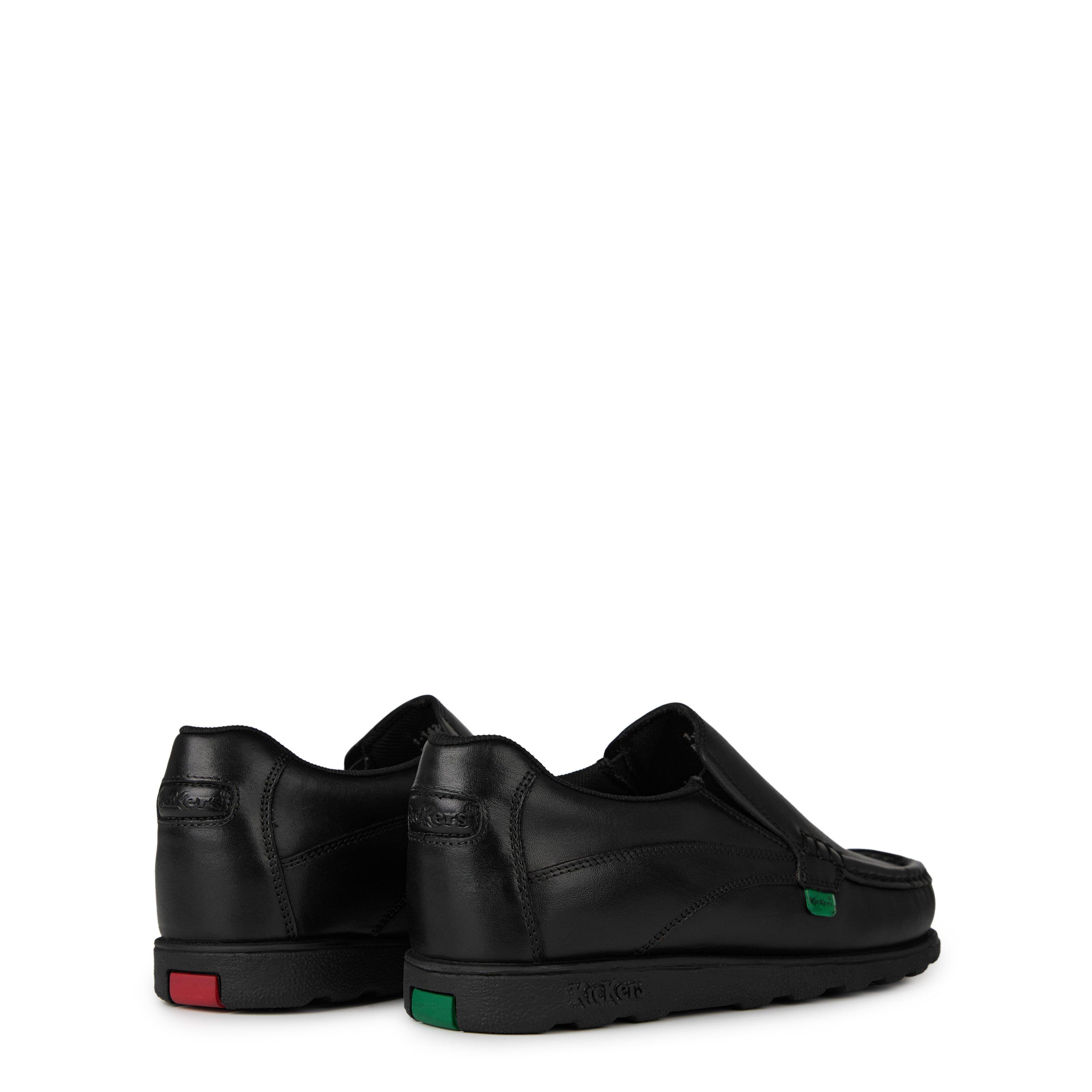 Black - Kickers - Fragma Slip On Junior Boys Shoes - 4