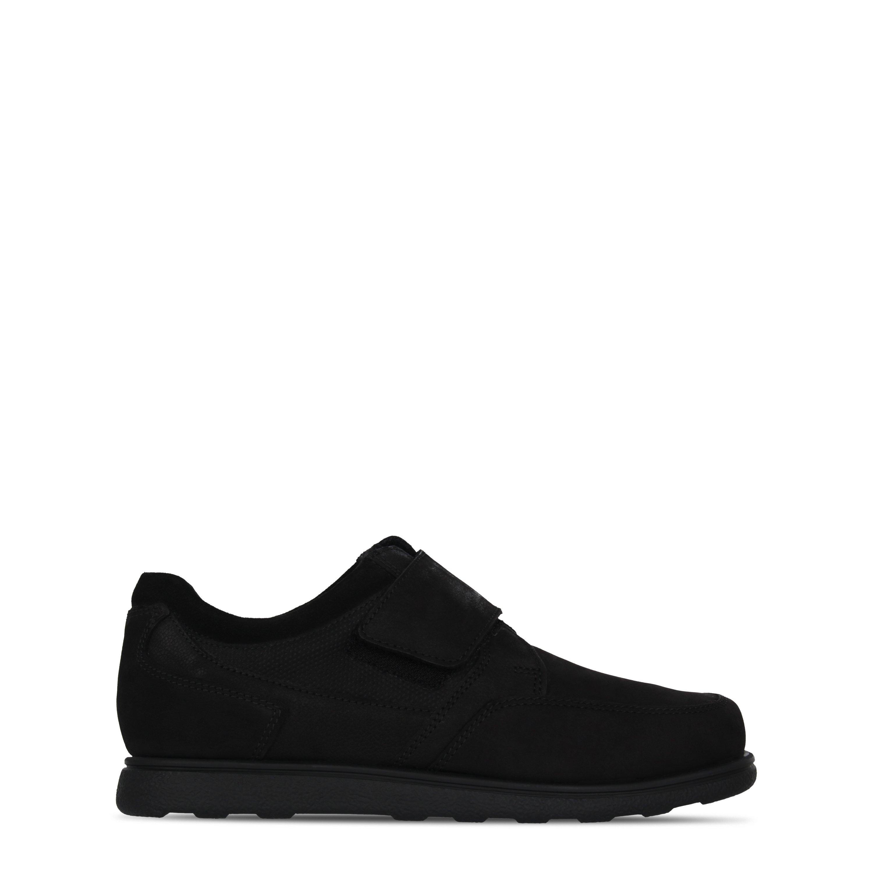 Black - Kangol - Kids' Leather Moc Toe Formal Shoes - 1