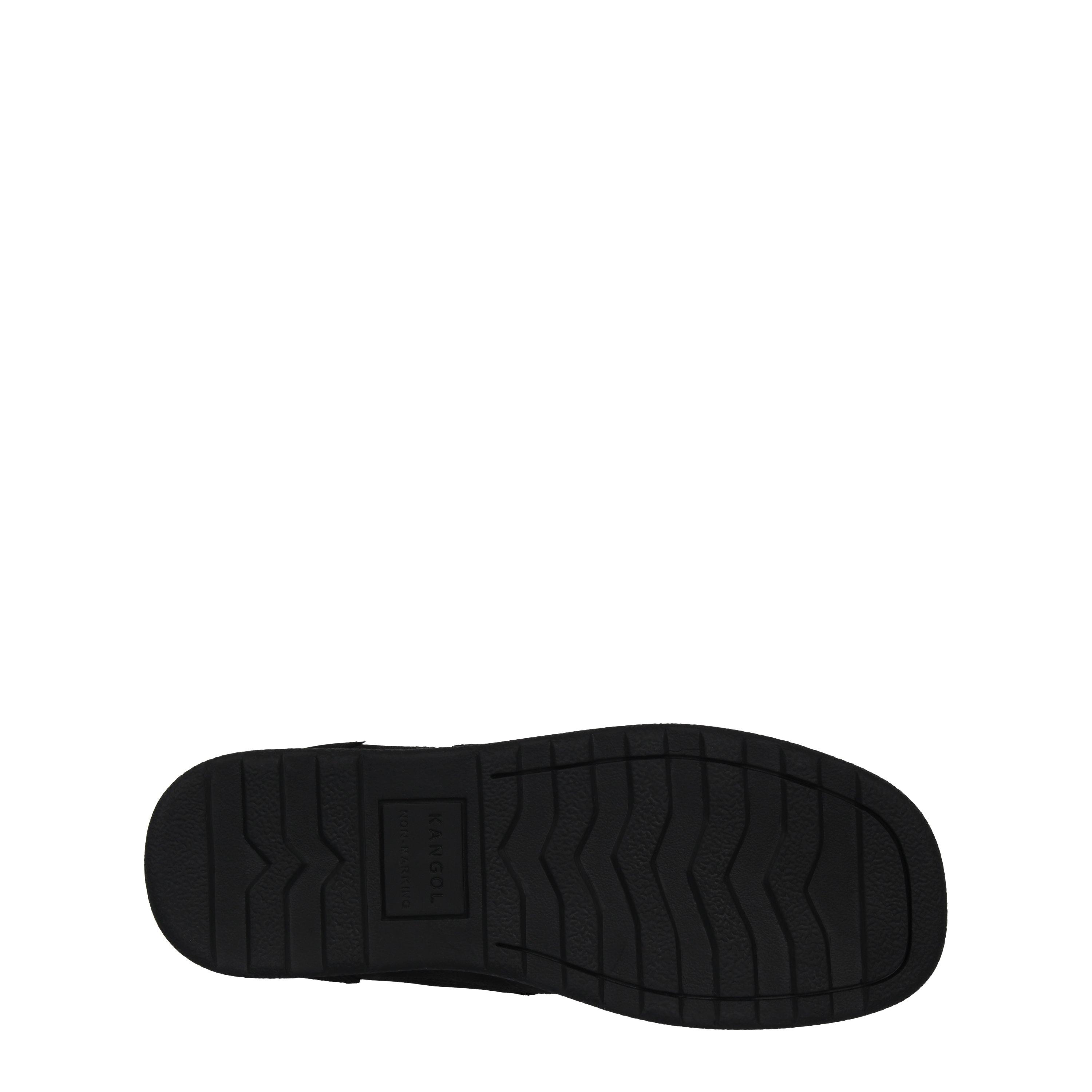 Black - Kangol - Kids' Leather Moc Toe Formal Shoes - 6