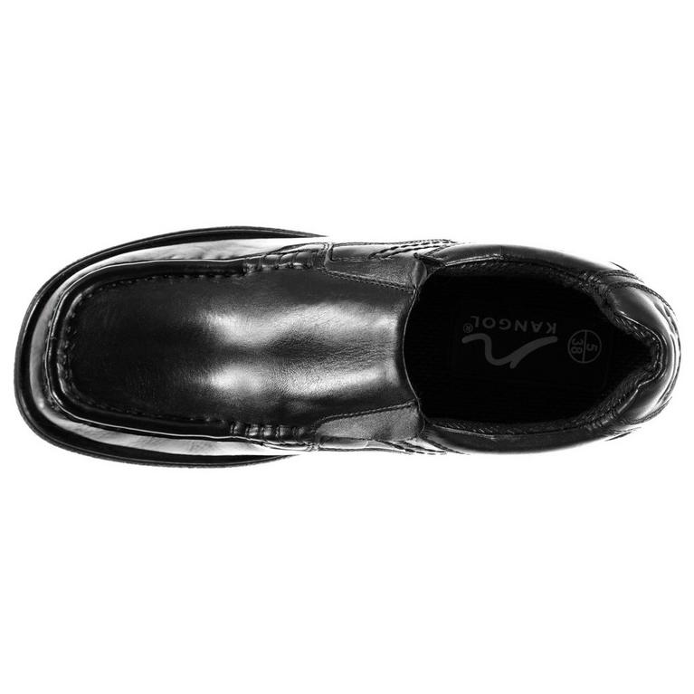 Noir - Kangol - Waltham Slip On Junior Shoes - 3