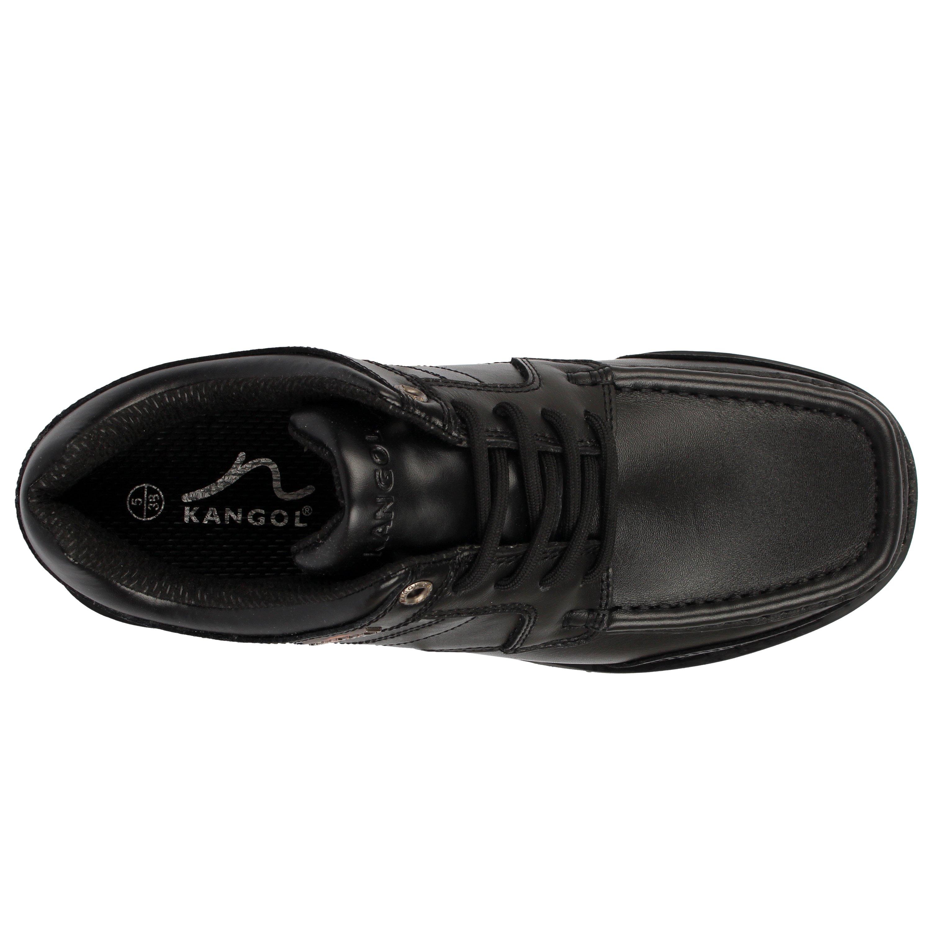 Black - Kangol - Harrow Lace Junior Shoes - 3