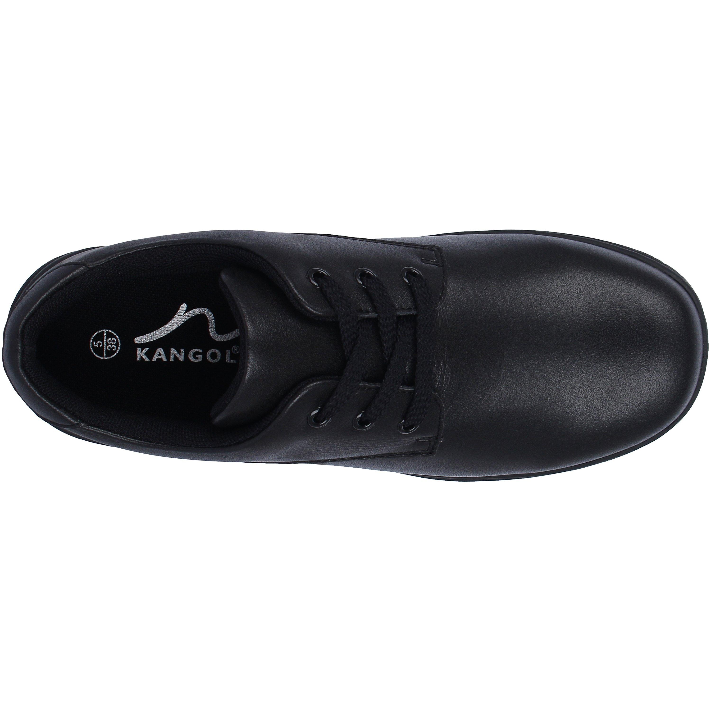 Black - Kangol - Churston Lace Up Junior Shoes - 3