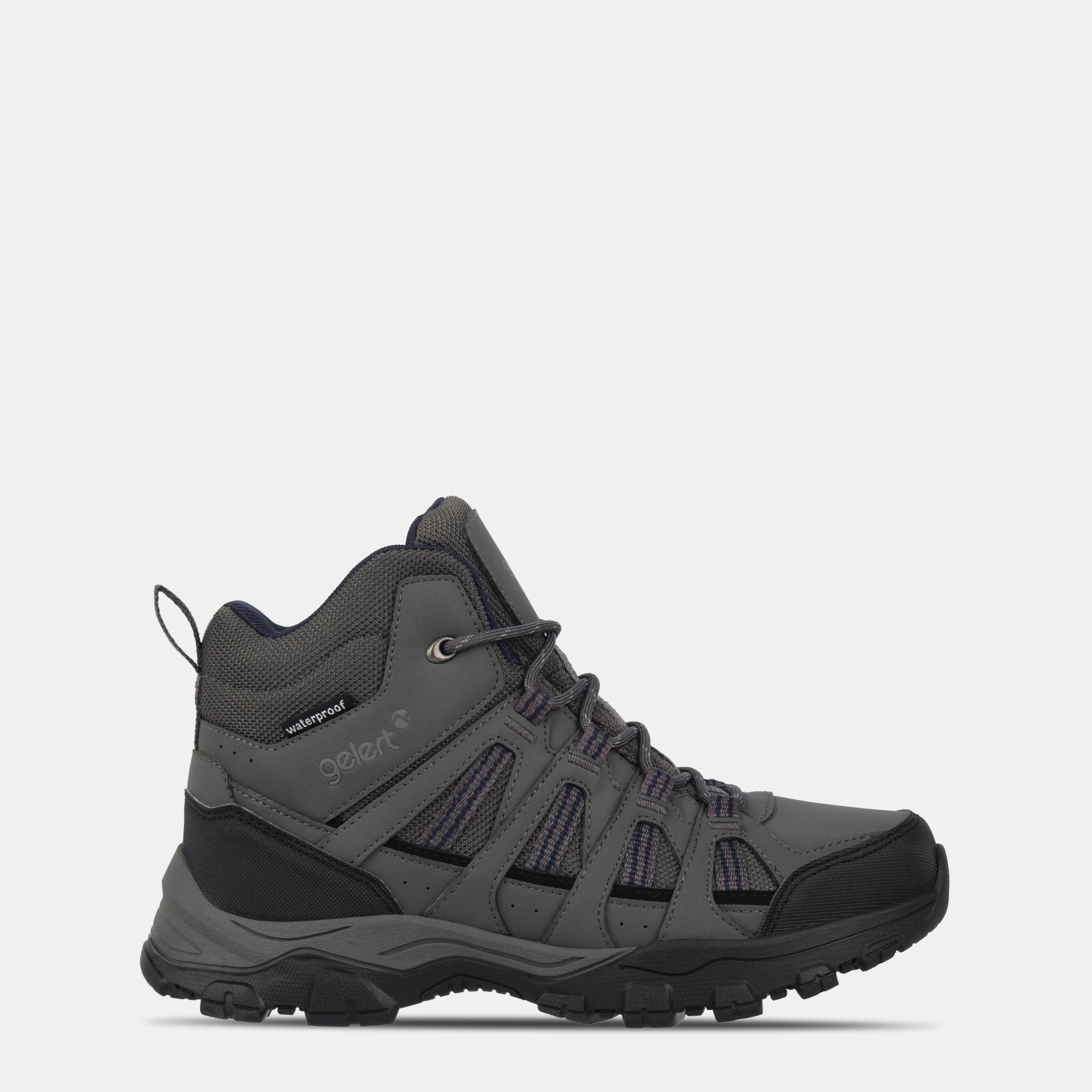 Charcoal/Blue - Gelert - Horizon Waterproof Walking Boots Juniors - 1