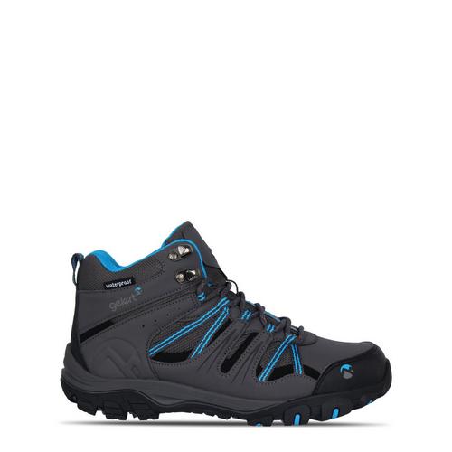Charcoal/Blue - Gelert - Horizon Mid Waterproof Juniors Walking Boots - 1