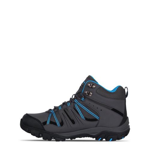 Charcoal/Blue - Gelert - Horizon Mid Waterproof Juniors Walking Boots - 2