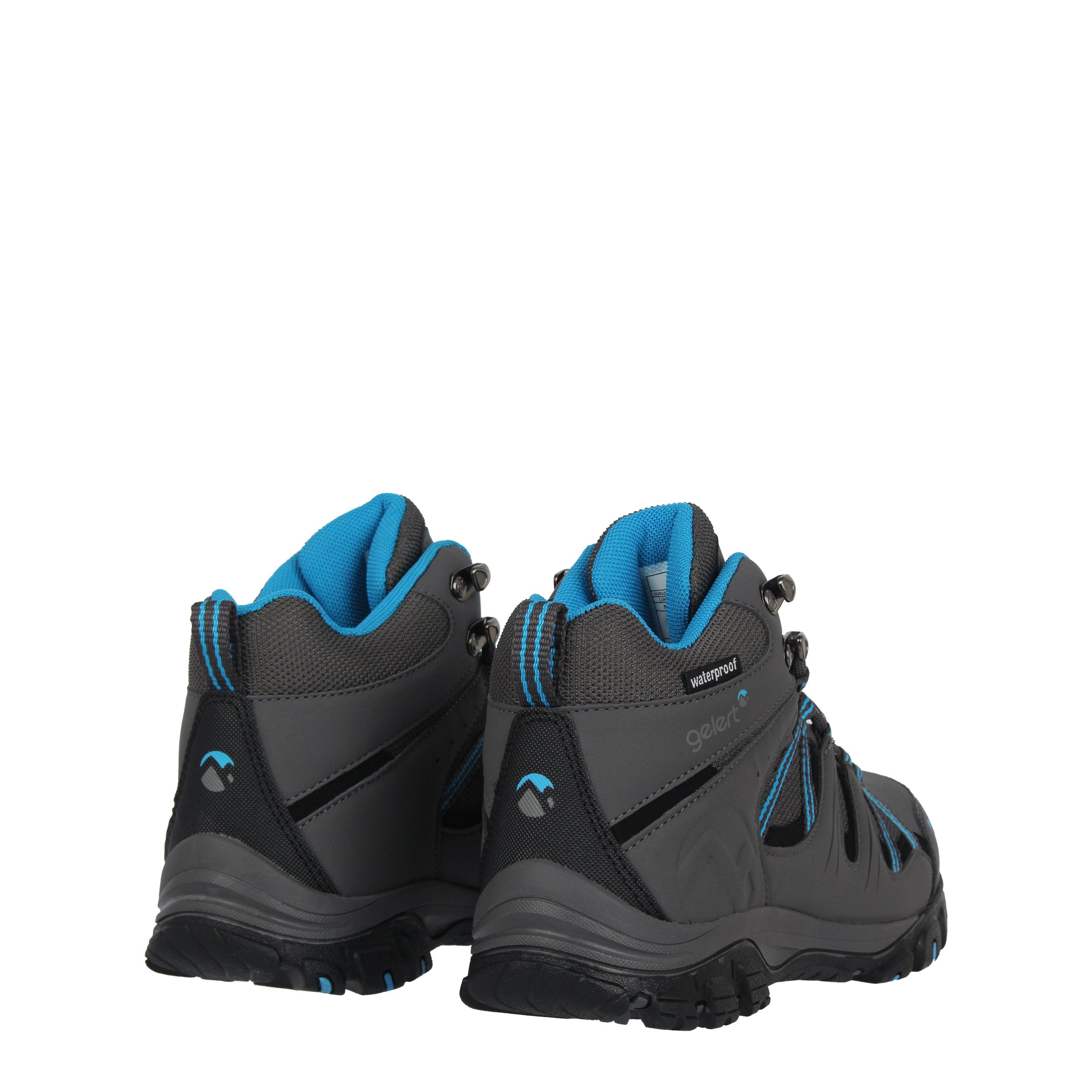 Charcoal/Blue - Gelert - Horizon Waterproof Walking Boots Juniors - 4