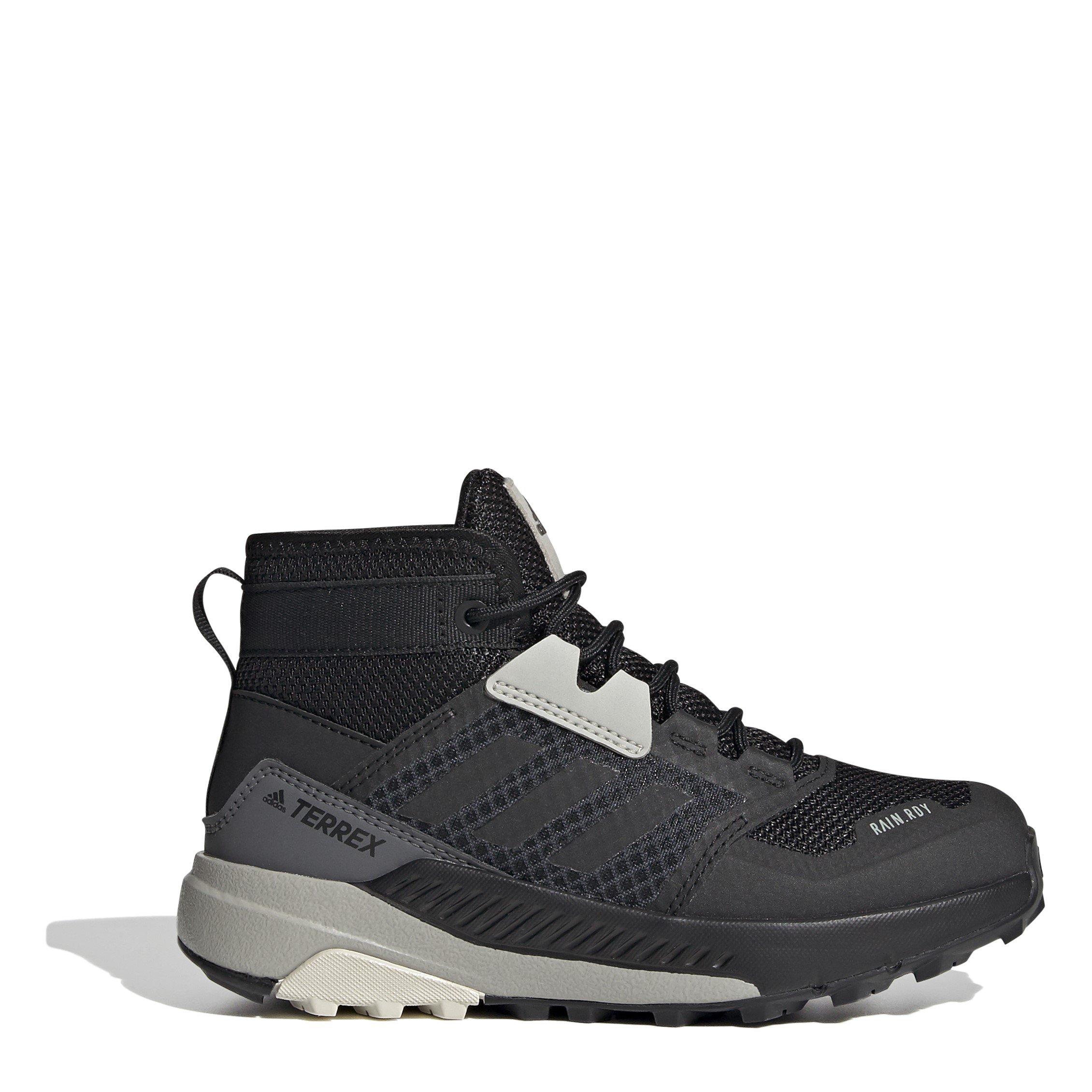 Black - adidas - Terrex Trailmaker Mid RAIN.RDY Hiking Shoes Junior Boys - 1