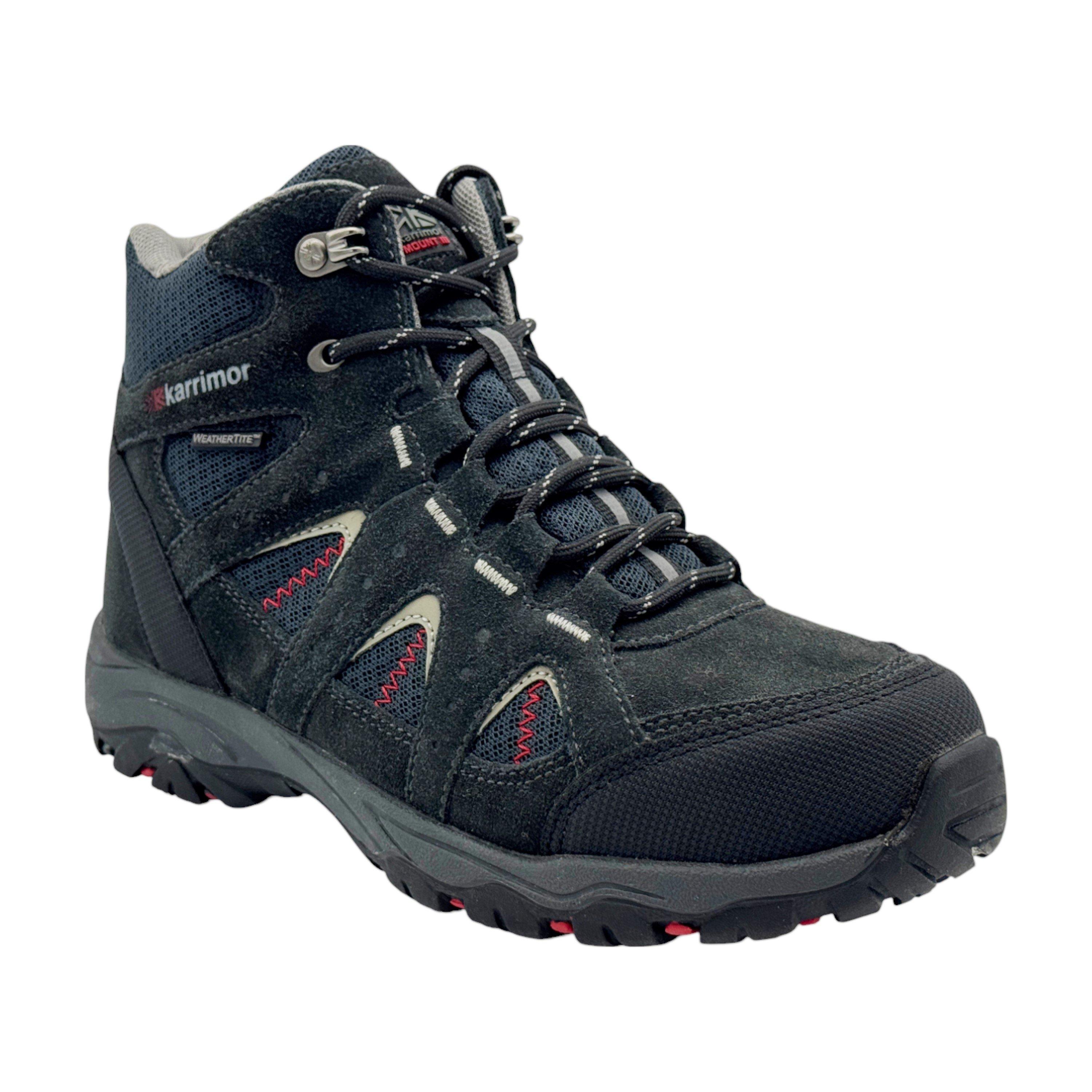Black/Red - Karrimor - Karrimor Mount Waterproof Walking Boots Juniors - 3