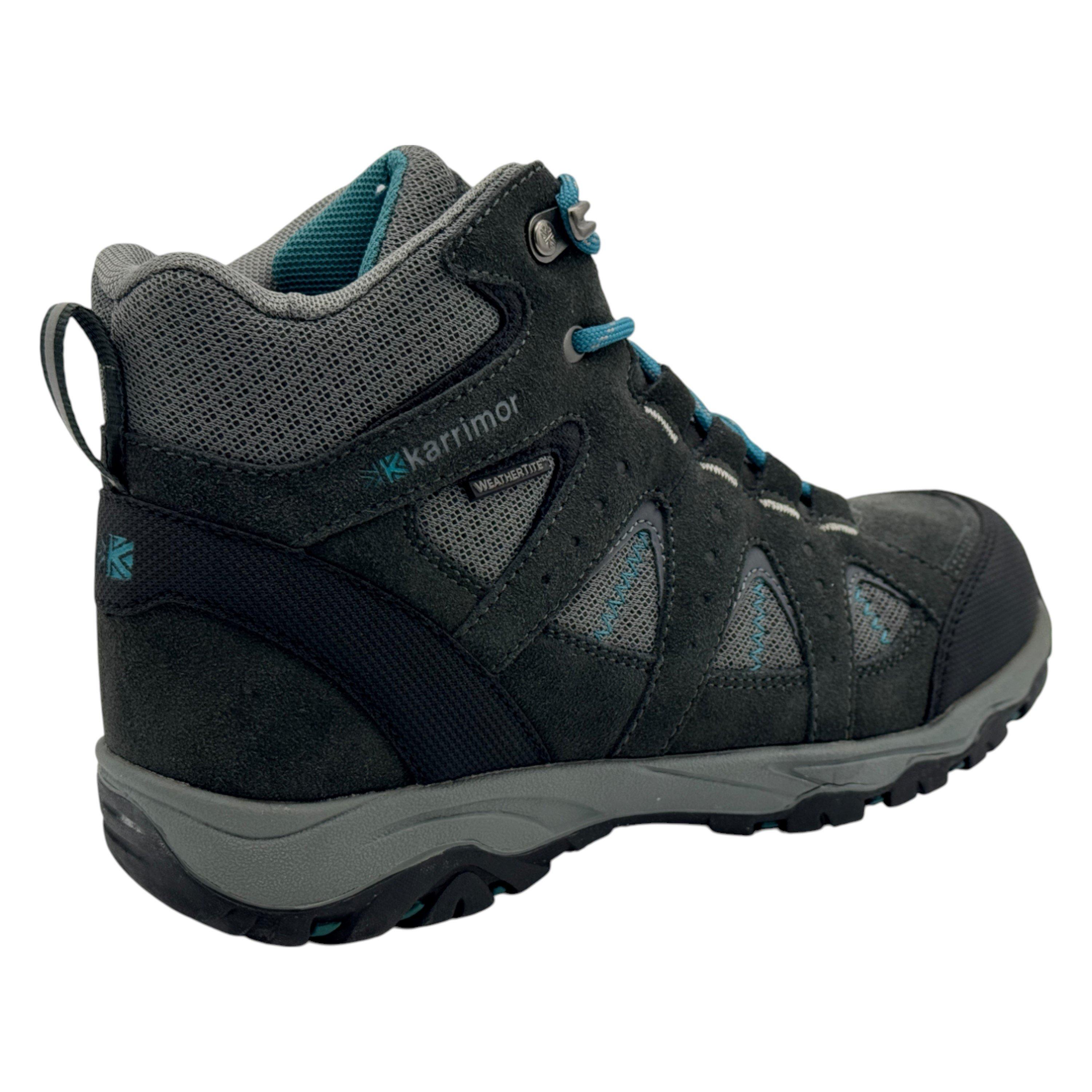 Grey/Teal - Karrimor - Mount Waterproof Walking Boots Juniors - 2