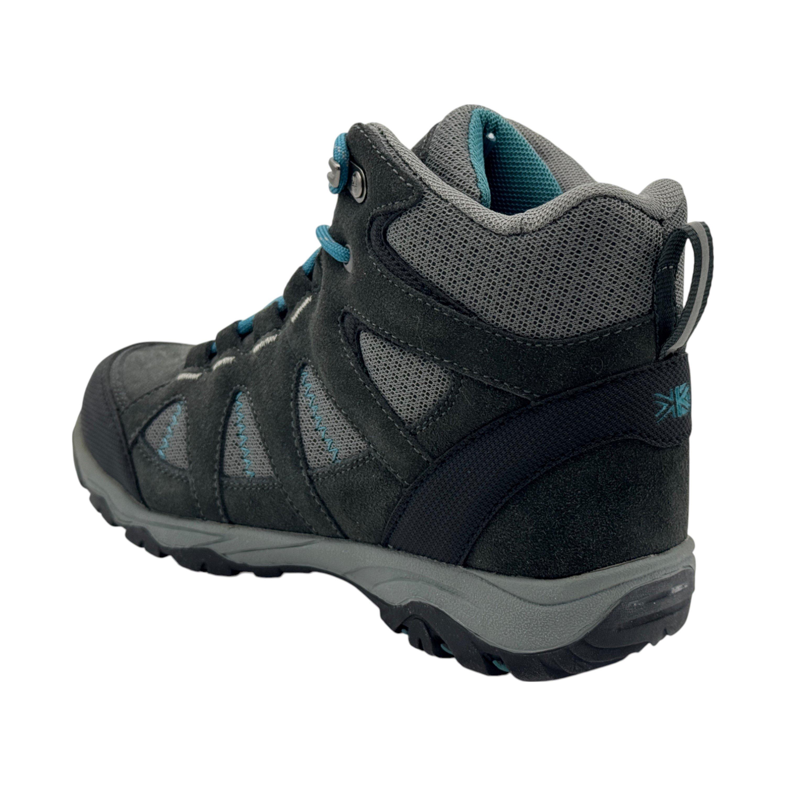 Grey/Teal - Karrimor - Mount Waterproof Walking Boots Juniors - 3