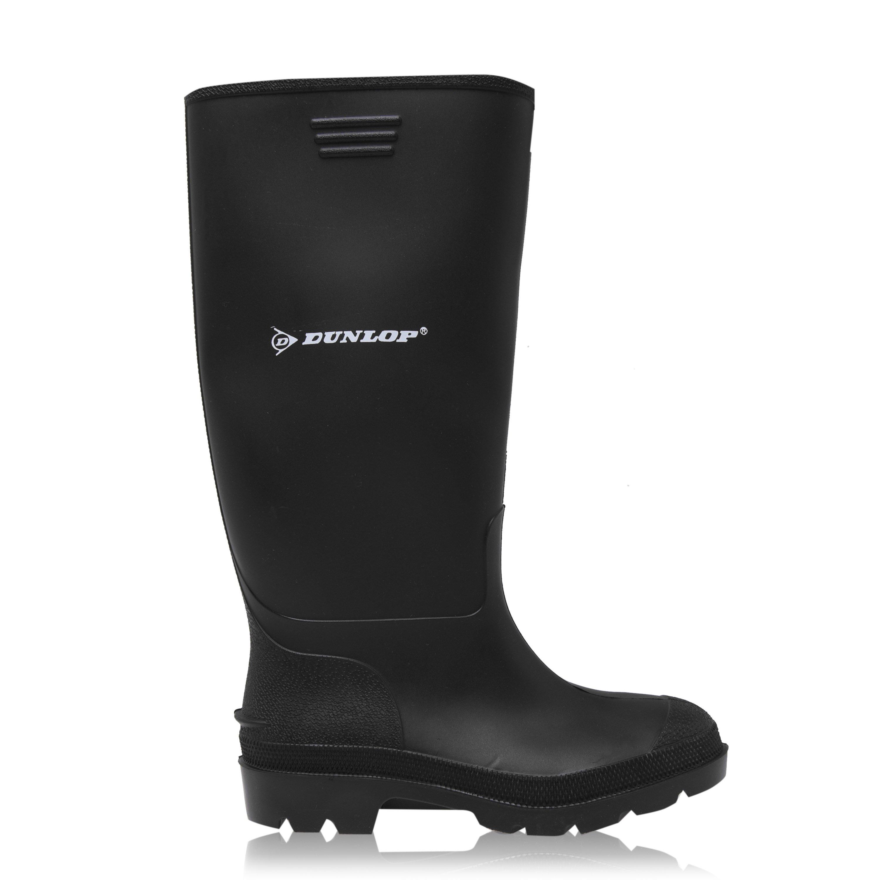 Black - Dunlop - Junior Wellingtons - 1