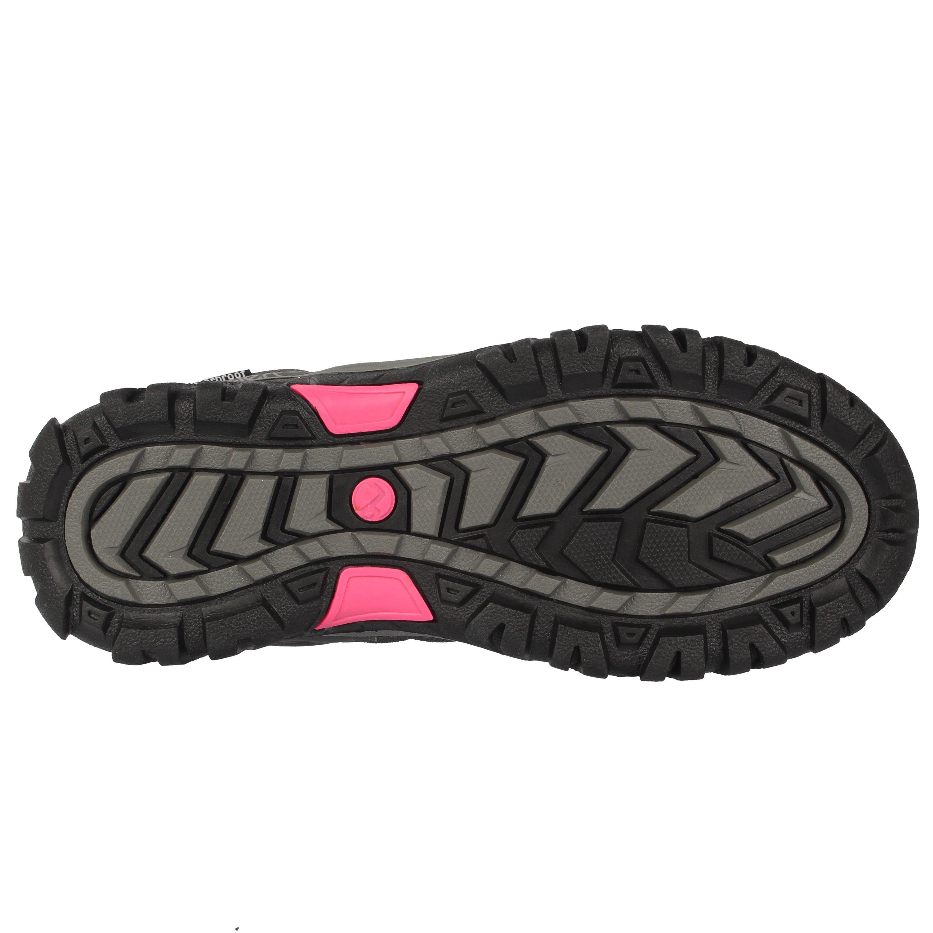Charcoal/Pink - Gelert - Horizon Mid Waterproof Walking Boots Juniors - 2