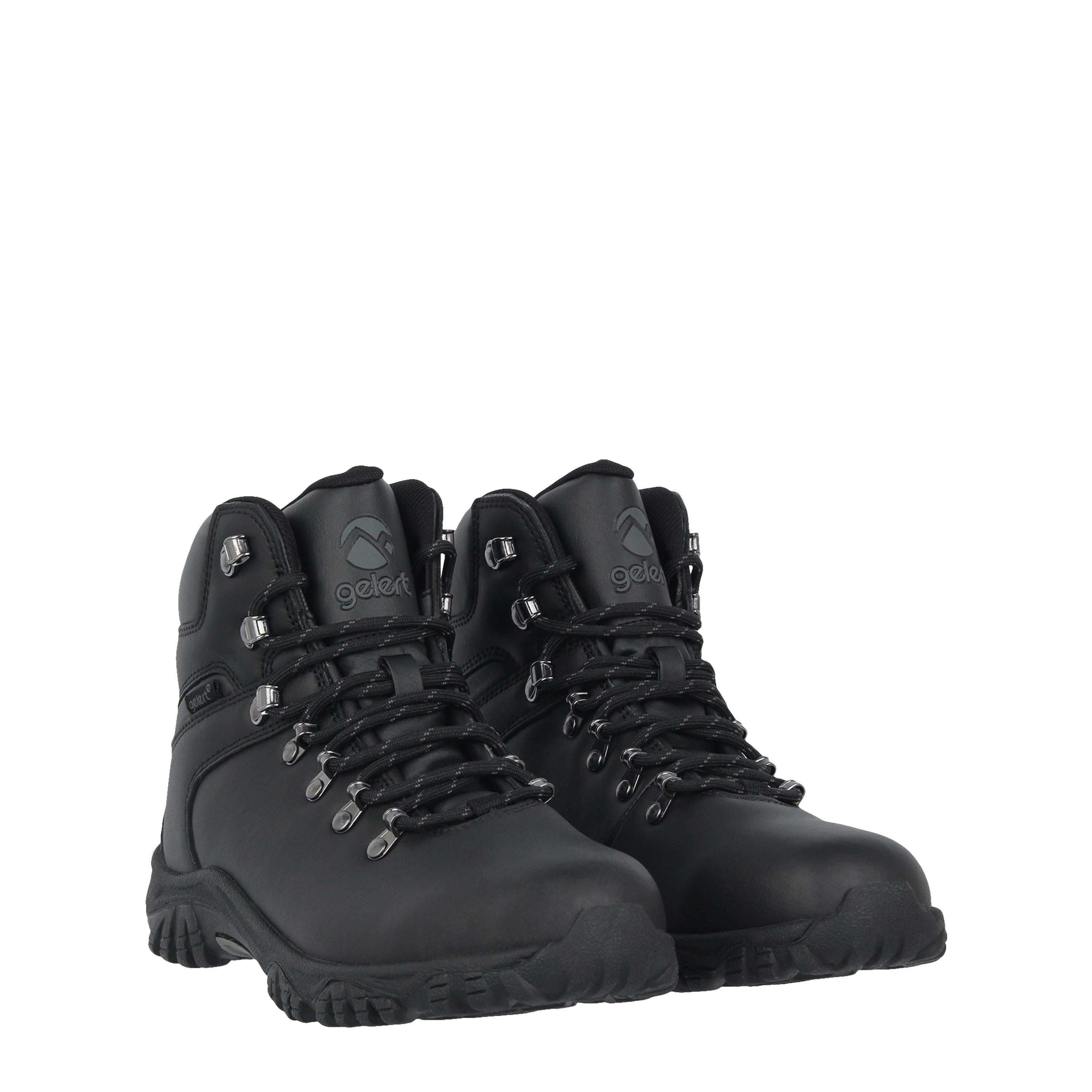 Black - Gelert - Leather Boot Junior Walking Boots - 3