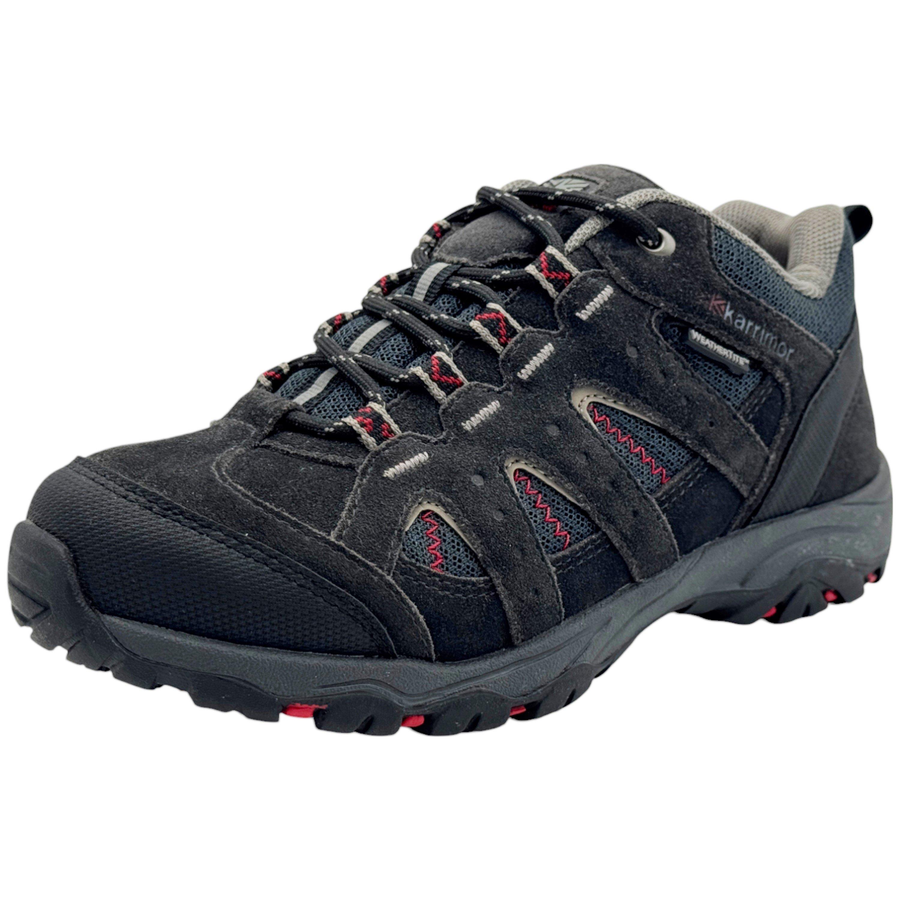 Black/Red - Karrimor - Mount Waterproof Walking Shoes Juniors - 2