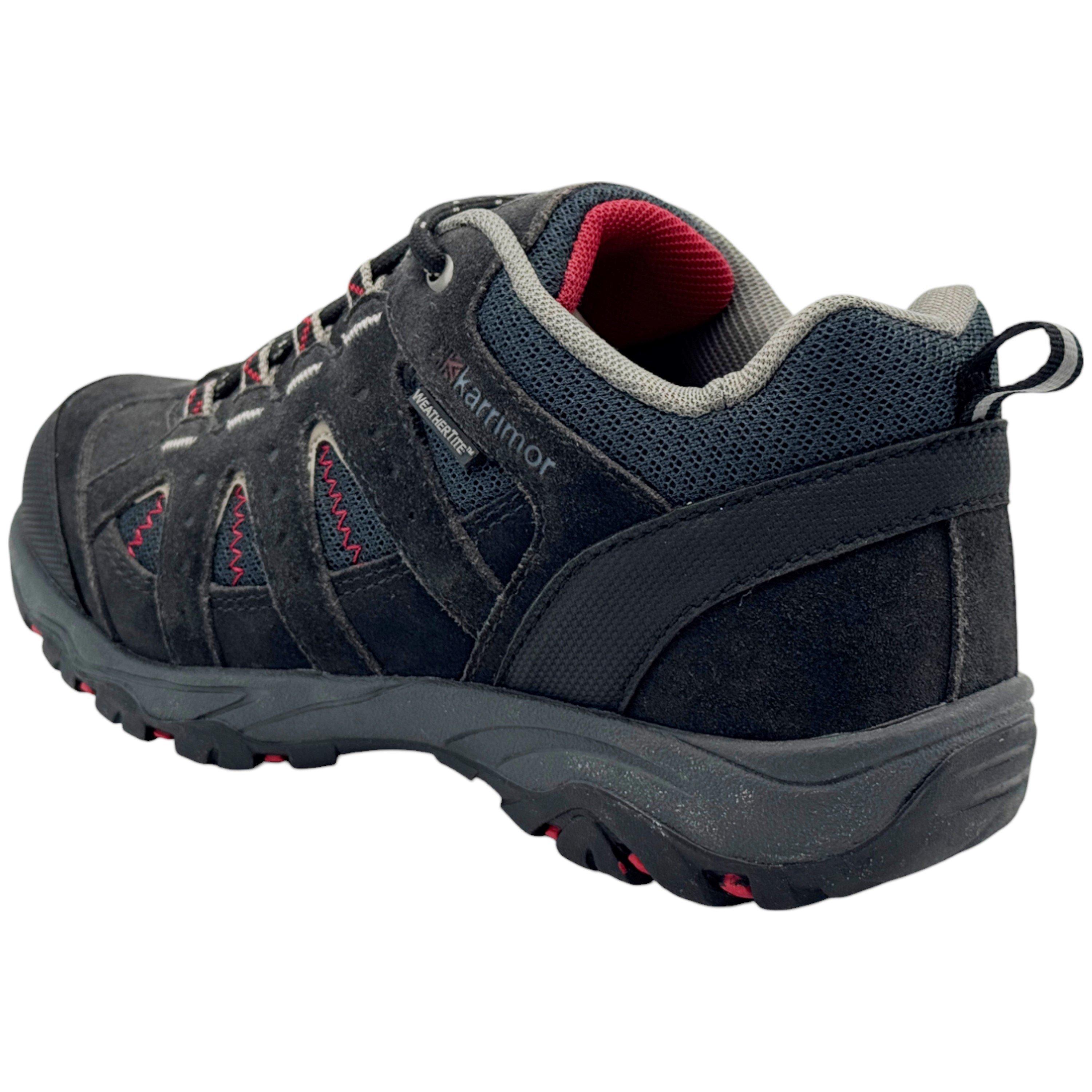 Black/Red - Karrimor - Mount Waterproof Walking Shoes Juniors - 3
