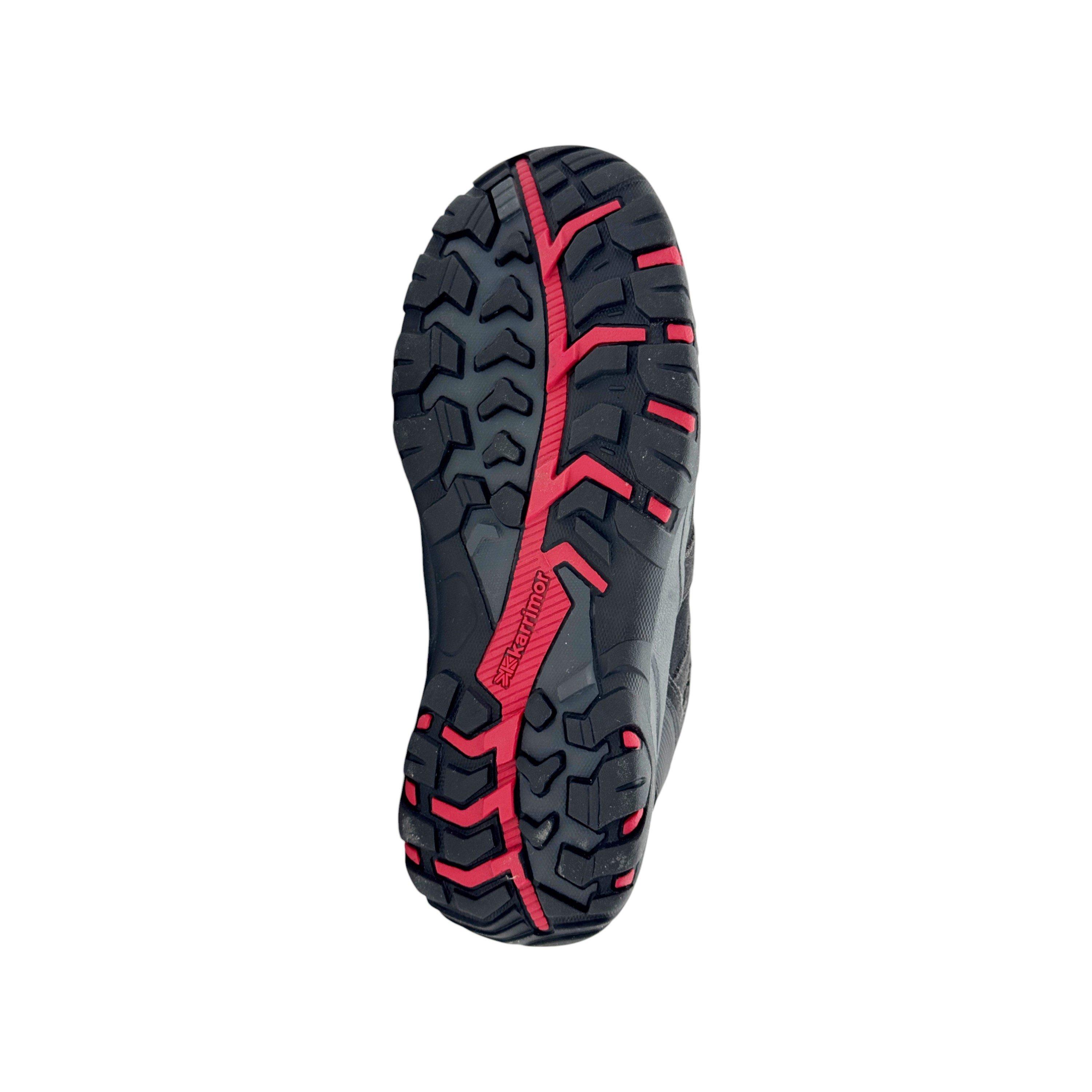 Black/Red - Karrimor - Mount Waterproof Walking Shoes Juniors - 7