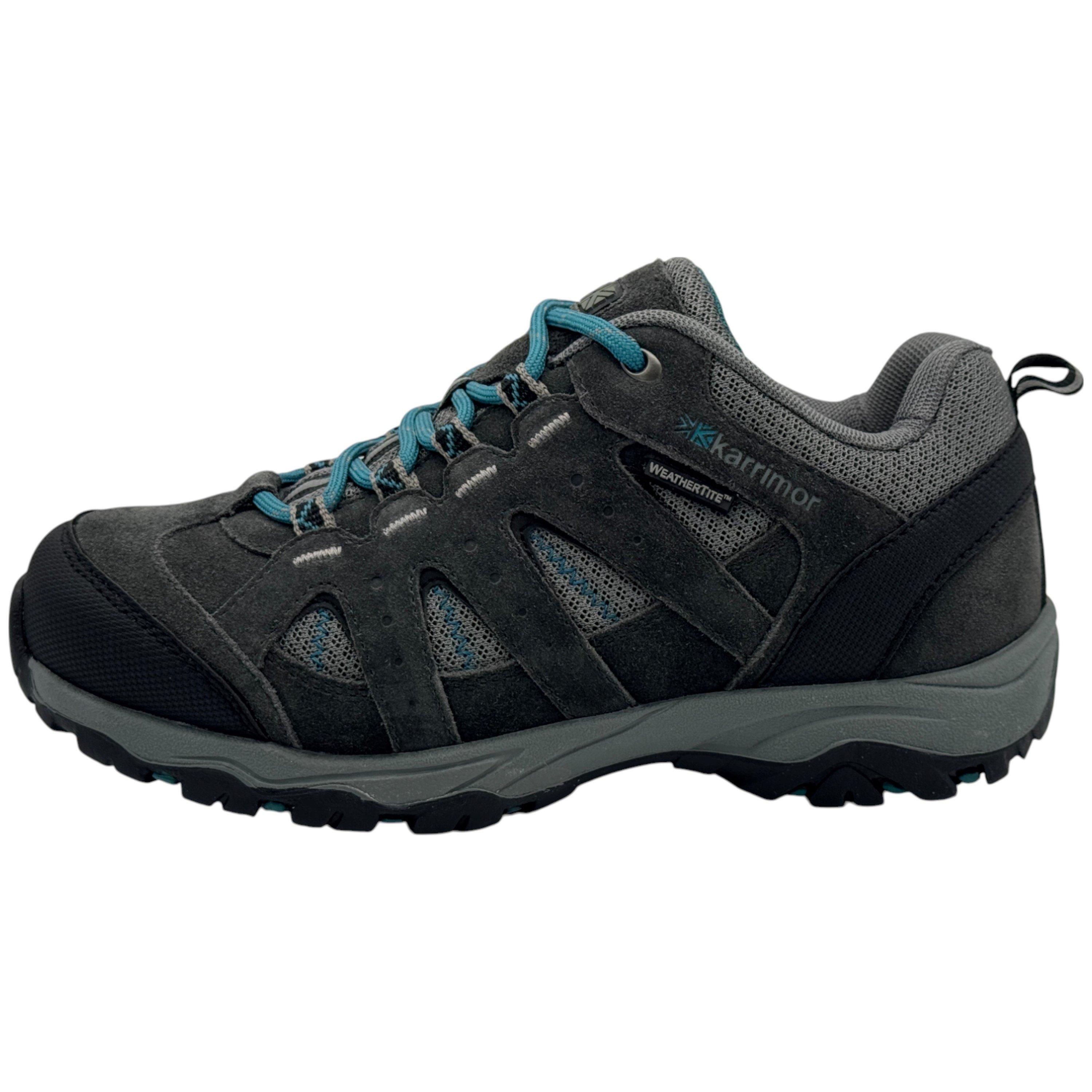 Grey/Teal - Karrimor - Mount Waterproof Walking Shoes Juniors - 1