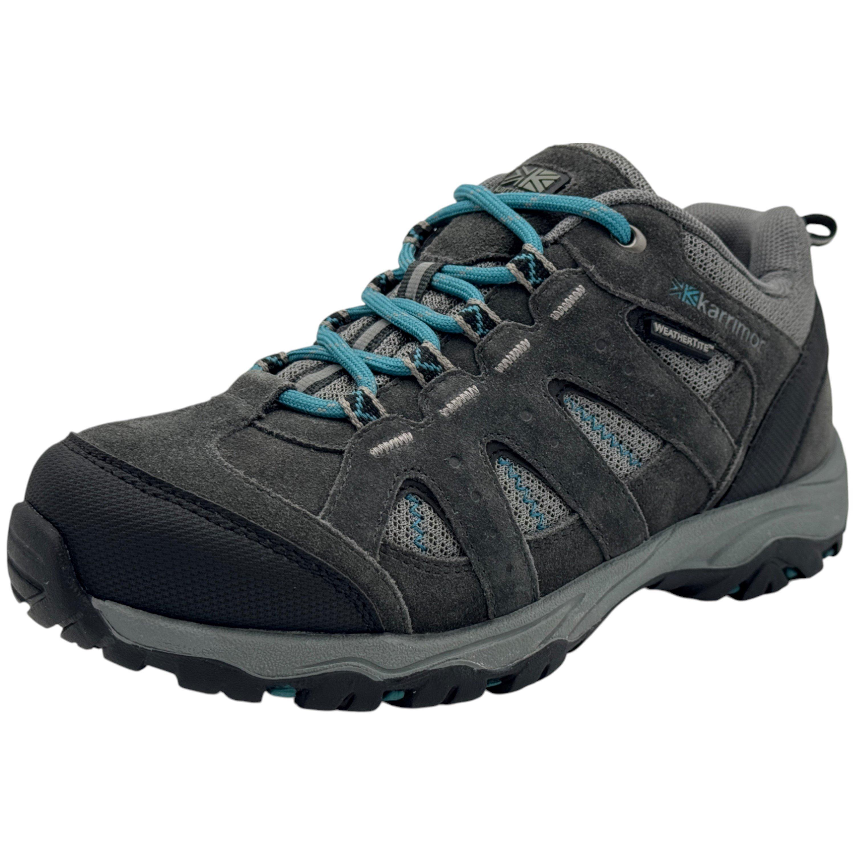 Grey/Teal - Karrimor - Mount Waterproof Walking Shoes Juniors - 2