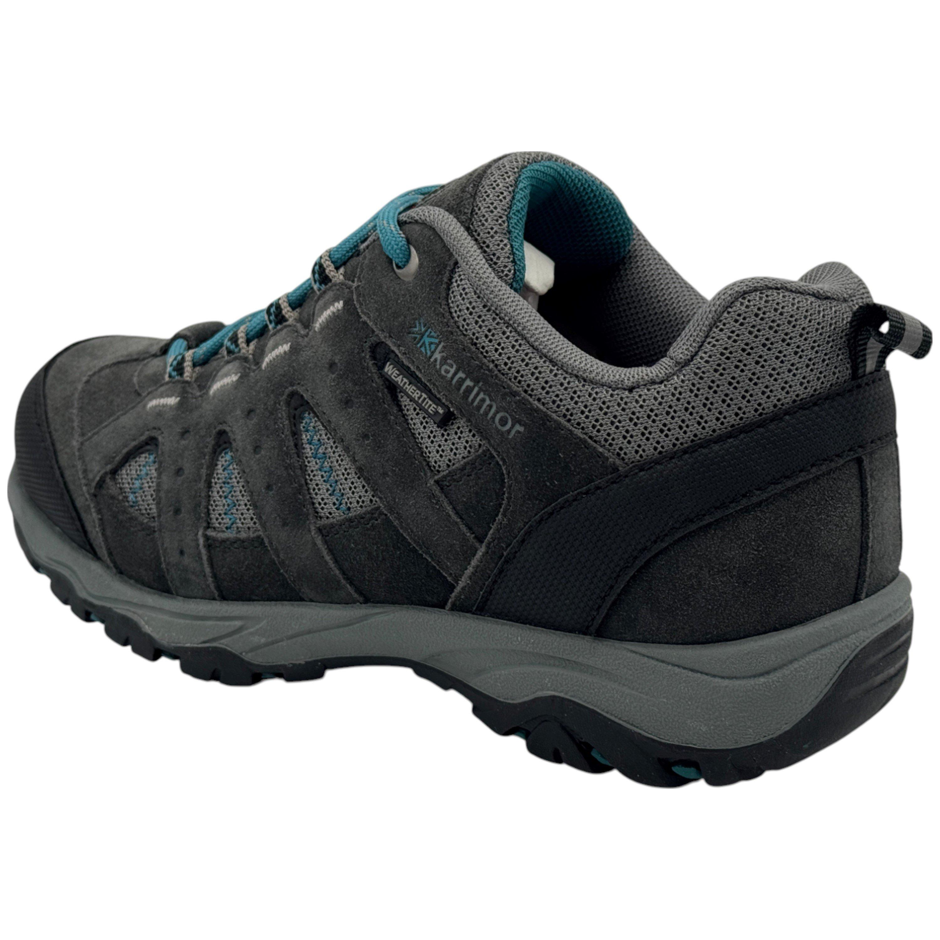 Grey/Teal - Karrimor - Mount Waterproof Walking Shoes Juniors - 3