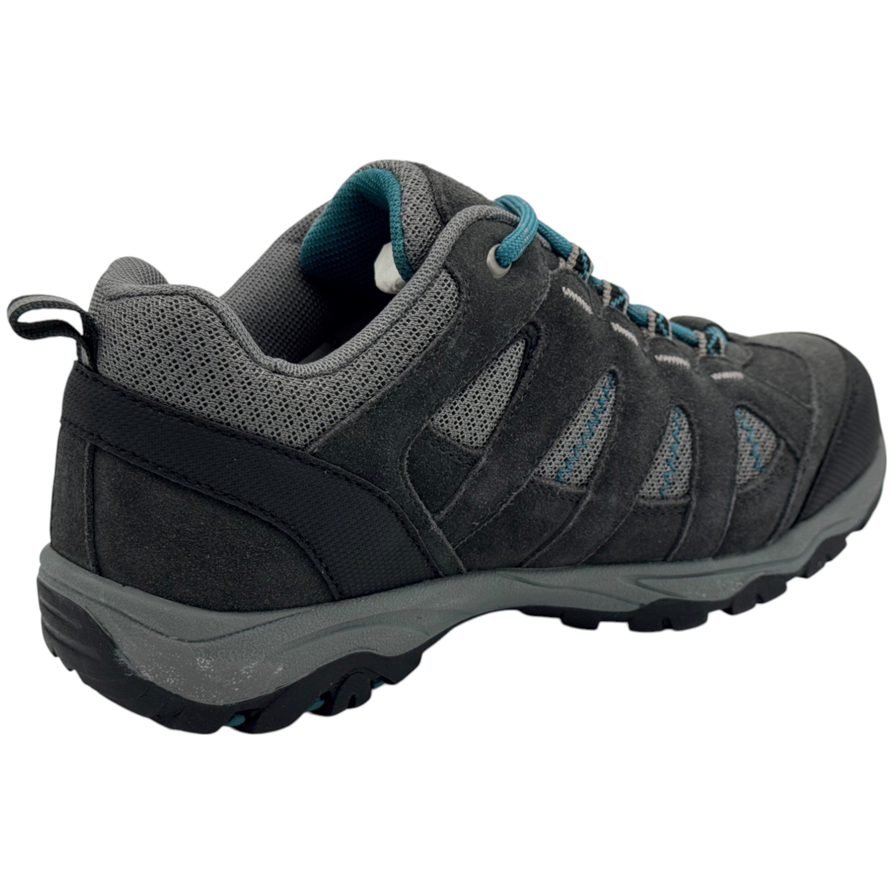 Grey/Teal - Karrimor - Mount Waterproof Walking Shoes Juniors - 4