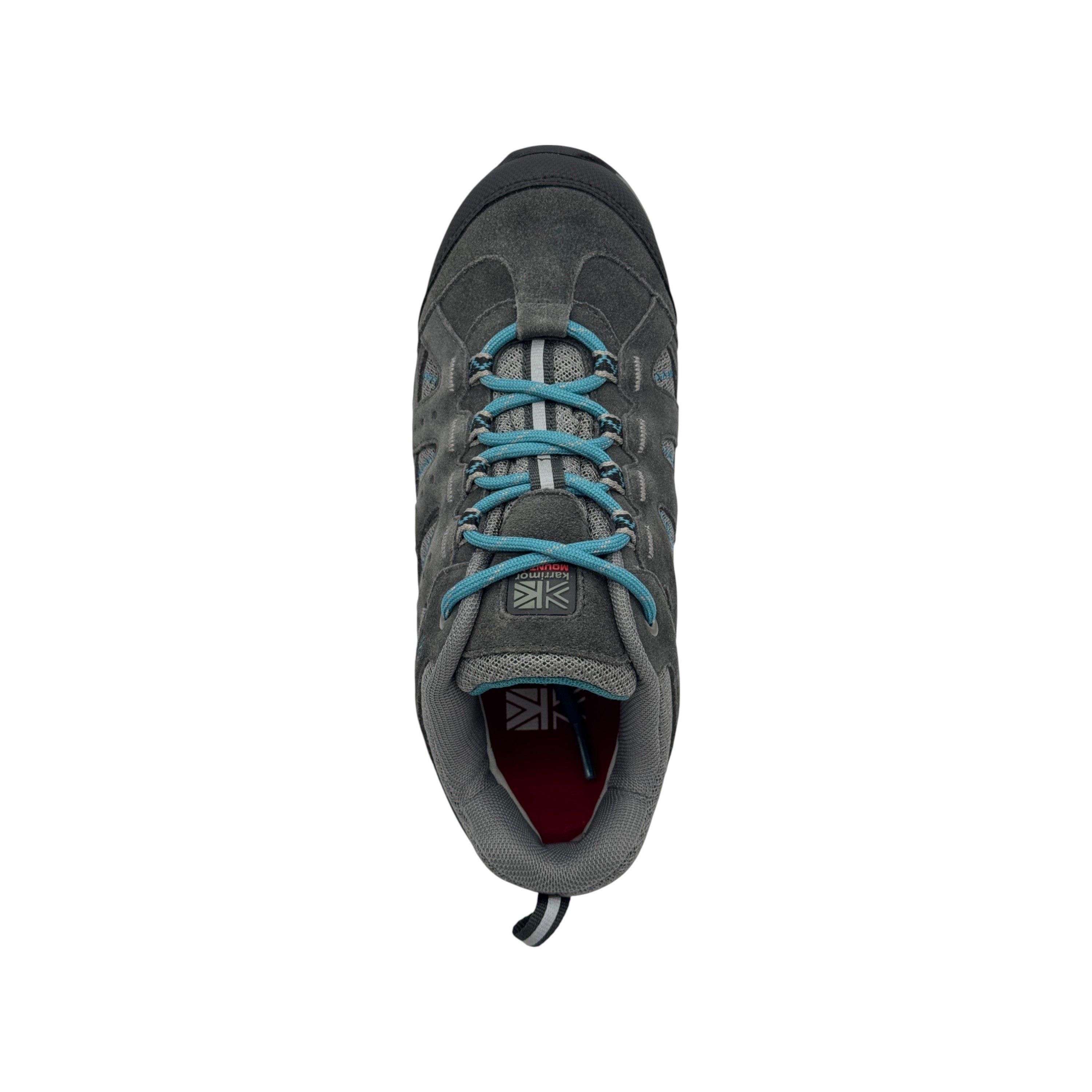 Grey/Teal - Karrimor - Mount Waterproof Walking Shoes Juniors - 5