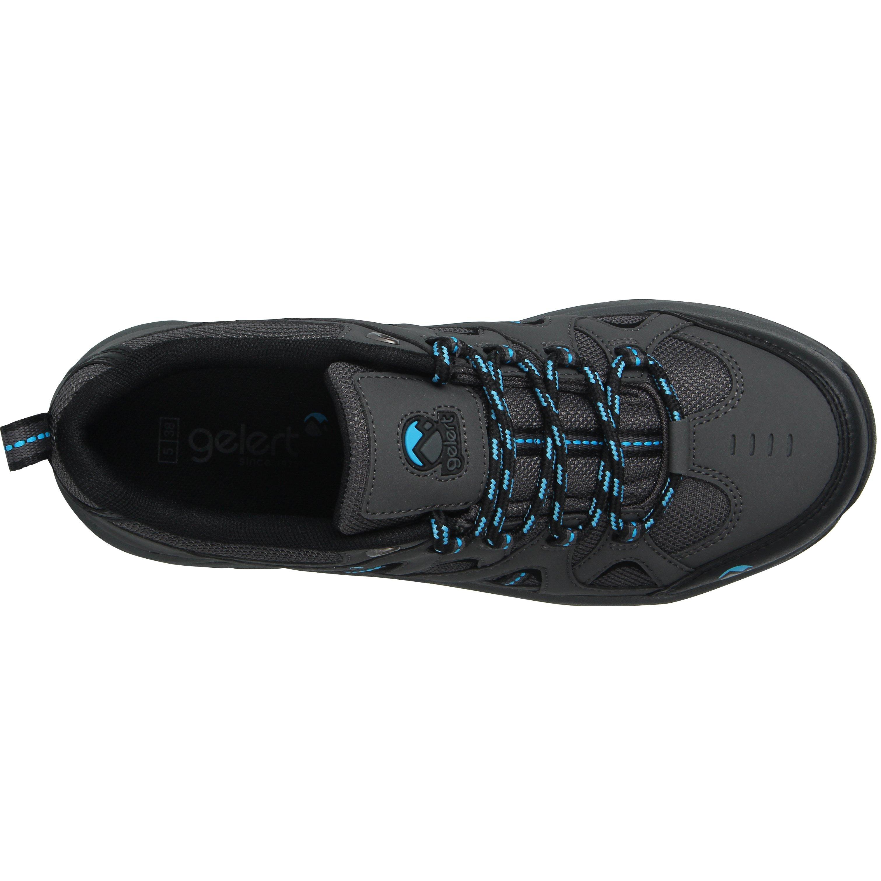 Carvão/Azul - Gelert - Ottawa Low Junior Walking Shoes - 3