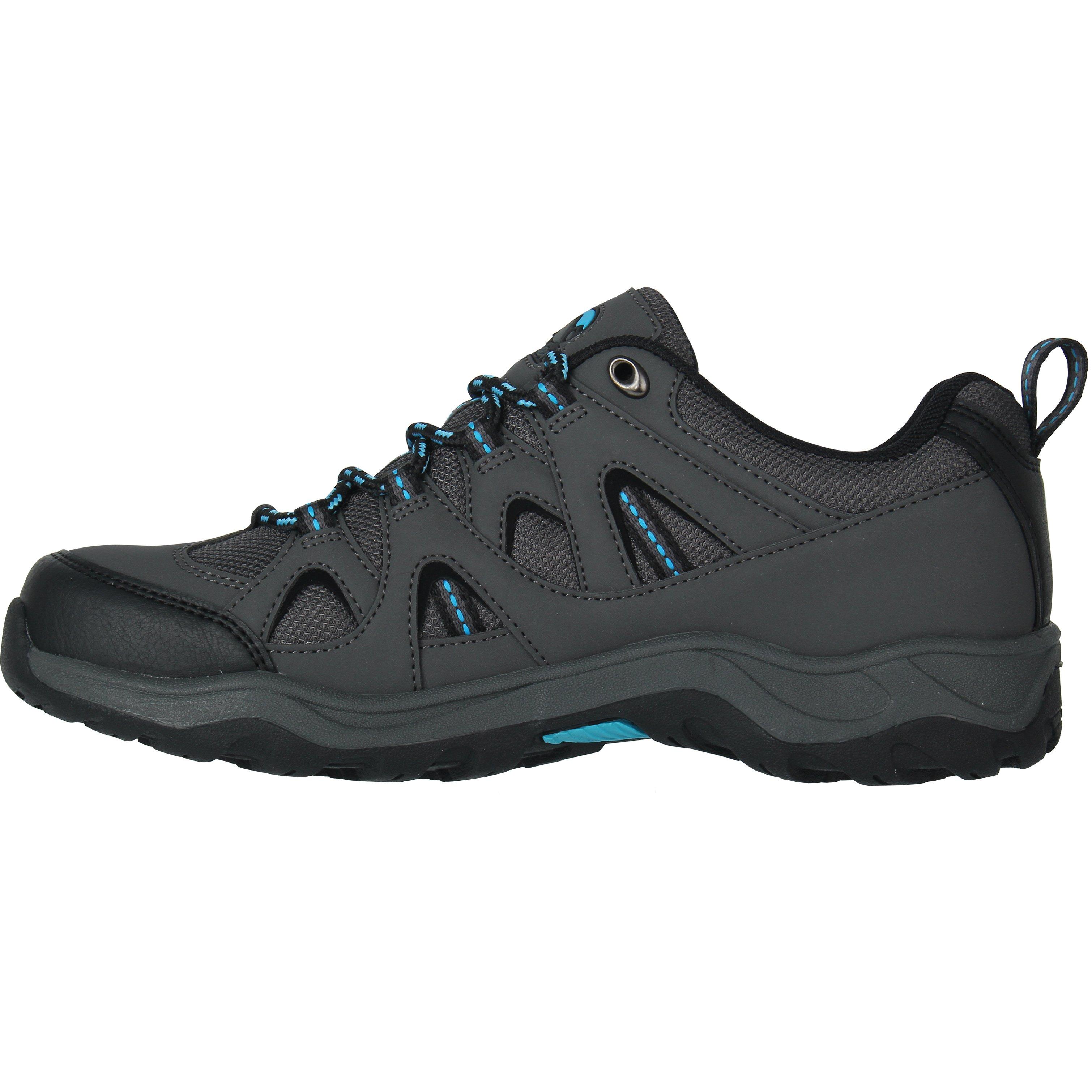 Carvão/Azul - Gelert - Ottawa Low Junior Walking Shoes - 4