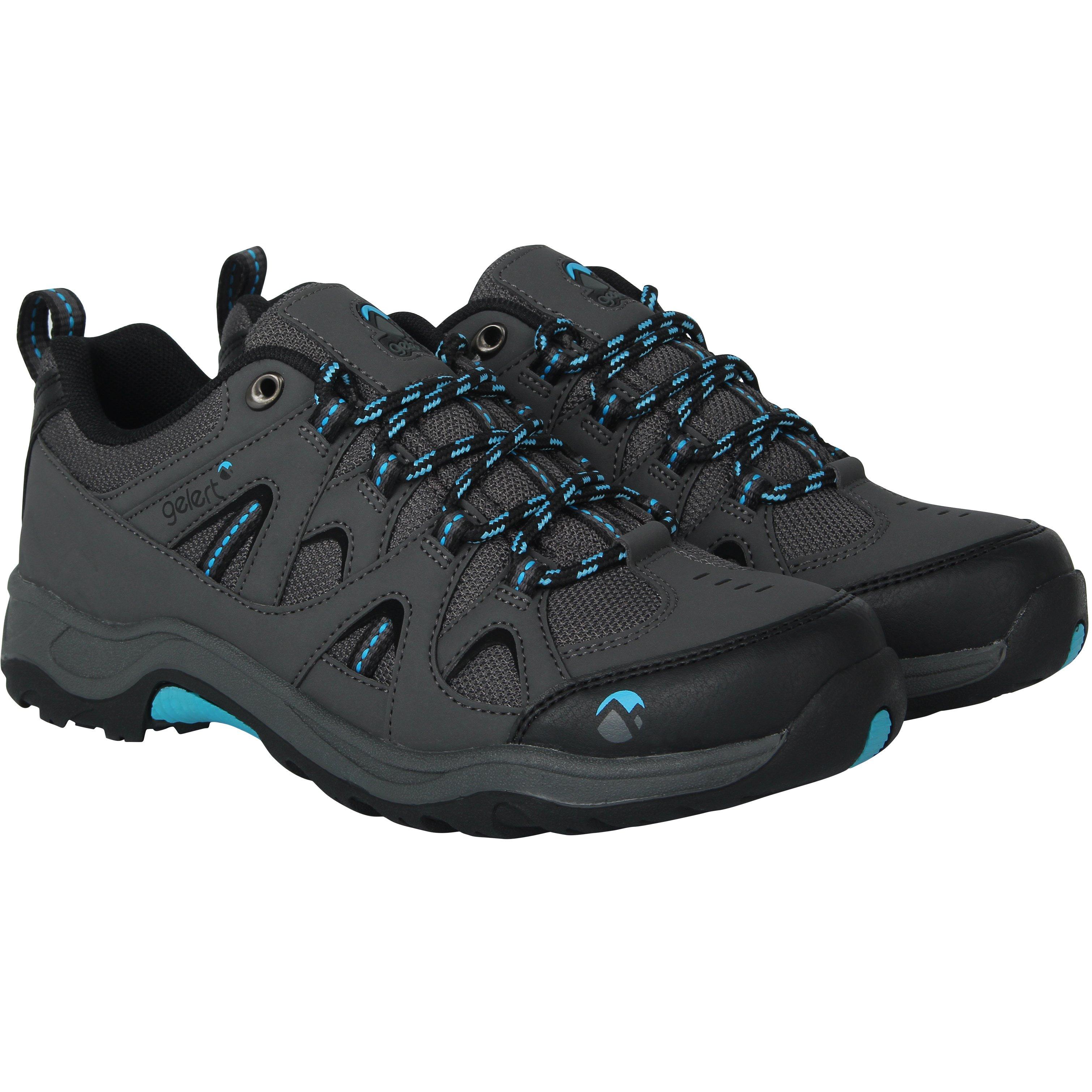 Carvão/Azul - Gelert - Ottawa Low Junior Walking Shoes - 5