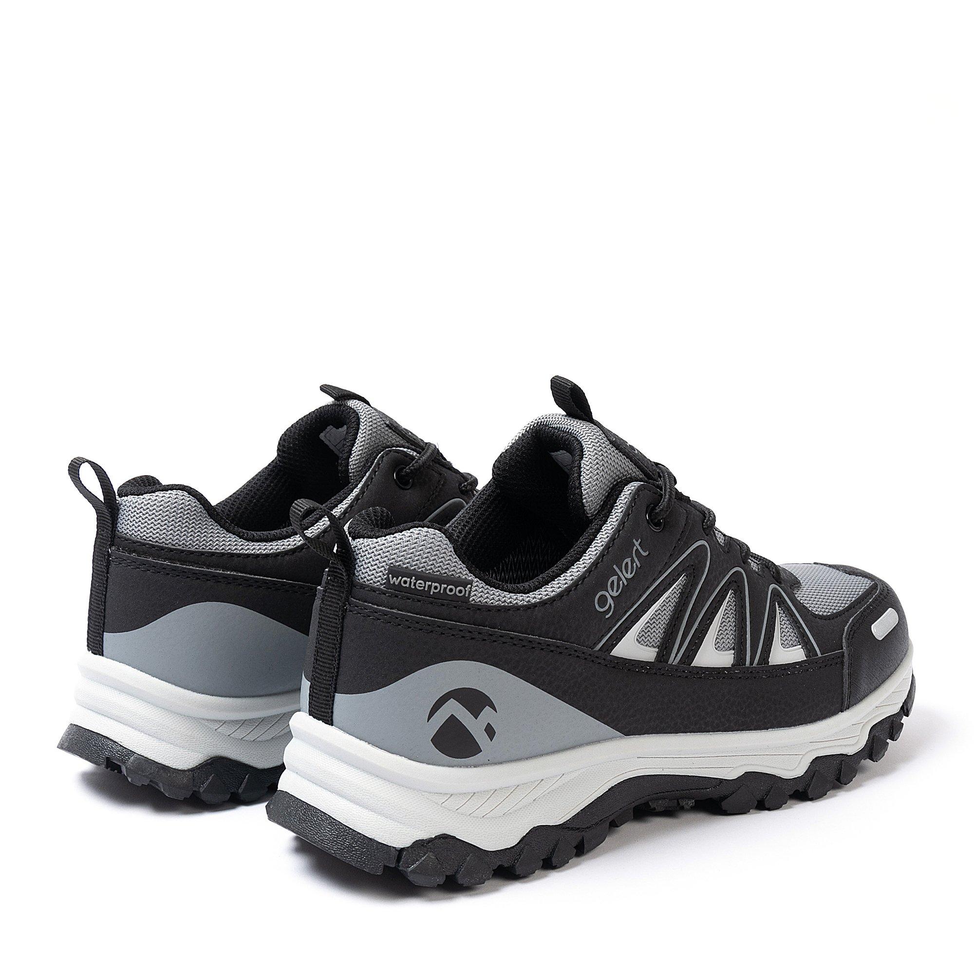 Zwart/Grijs - Gelert - Fell Waterproof Walking Shoes Juniors - 3