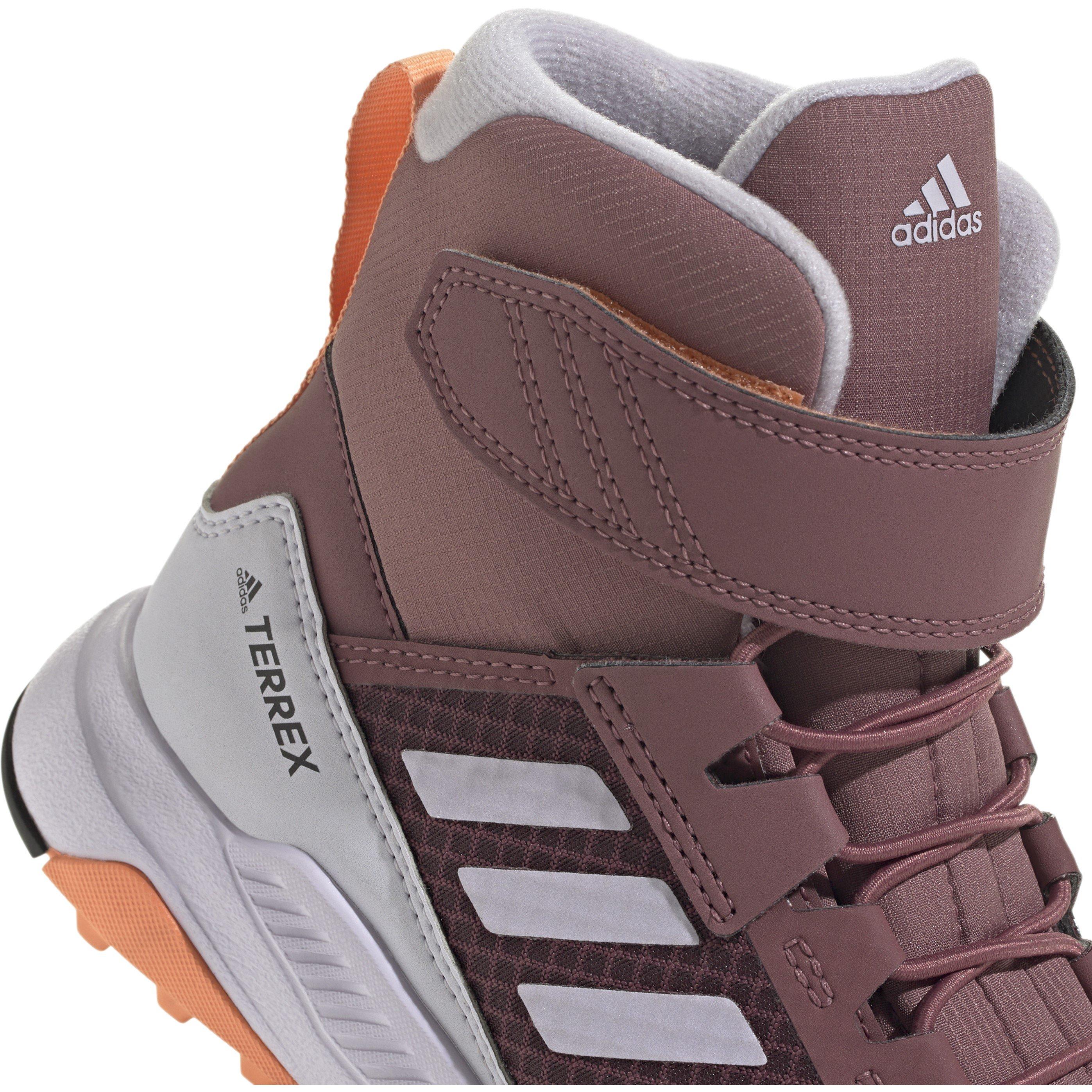 Quicri/Sild/Amb - adidas - Terrex Trailmaker High C.Rdy K Walking Shoes Unisex Kids - 7