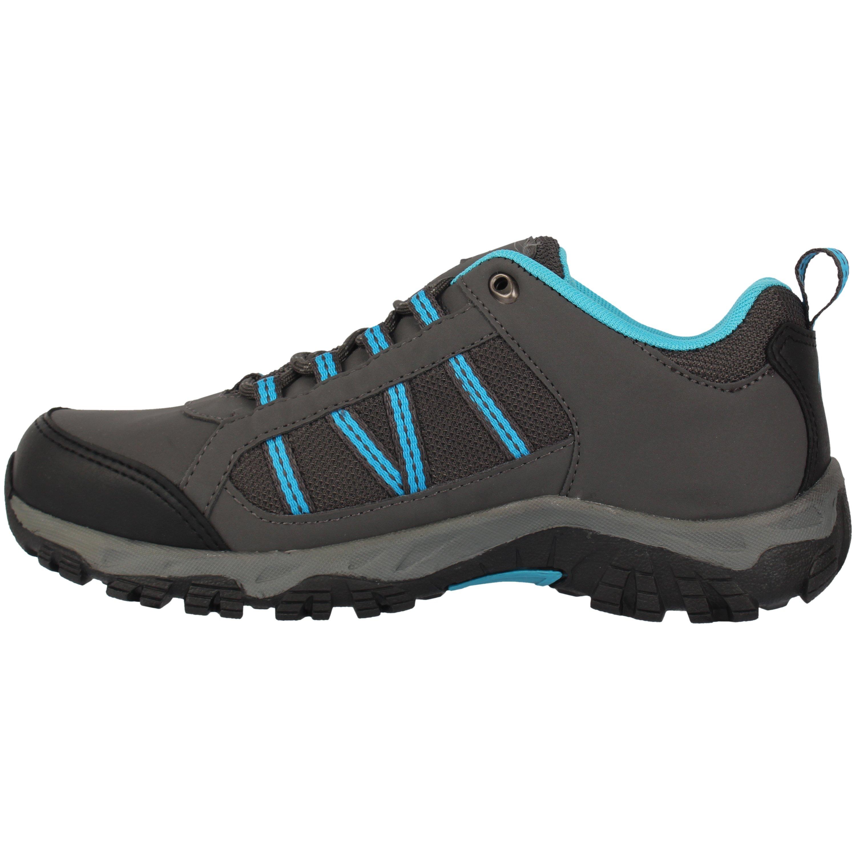 Charcoal/Blue - Gelert - Horizon Low Waterproof Walking Shoes - 4