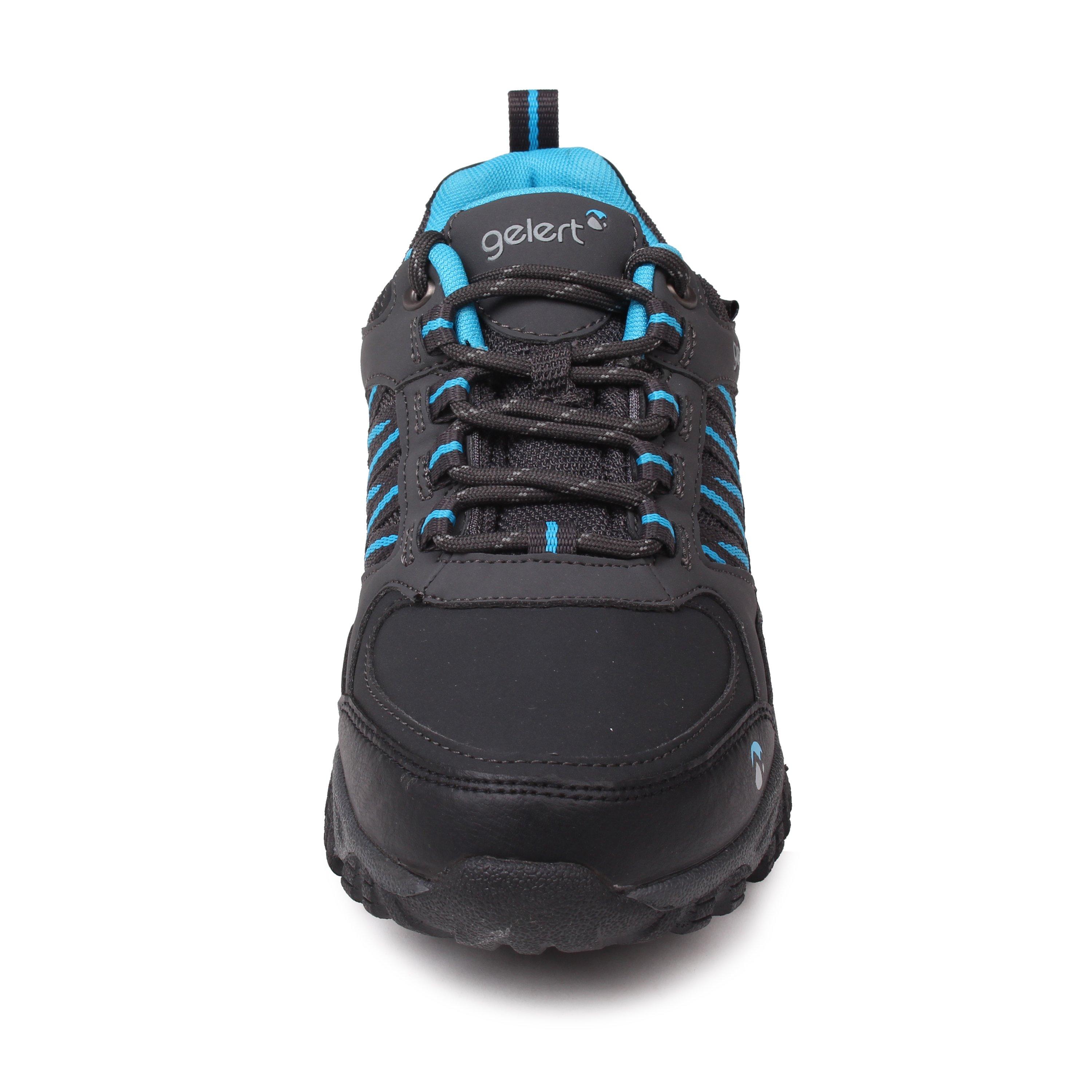 Charcoal/Blue - Gelert - Horizon Low Waterproof Walking Shoes - 8