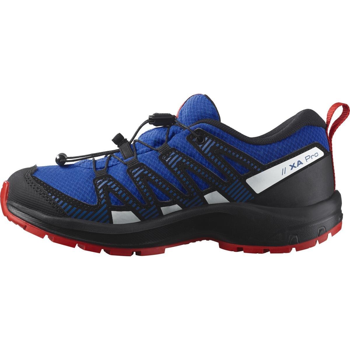 Lapis Blauw/Zwart - Salomon - XA Pro V8 Waterproof Trail Running Shoe Juniors - 3