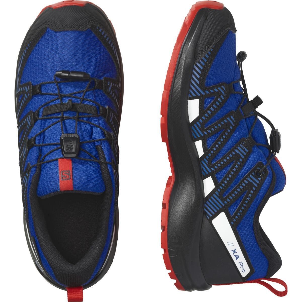 Lapis Blauw/Zwart - Salomon - XA Pro V8 Waterproof Trail Running Shoe Juniors - 6