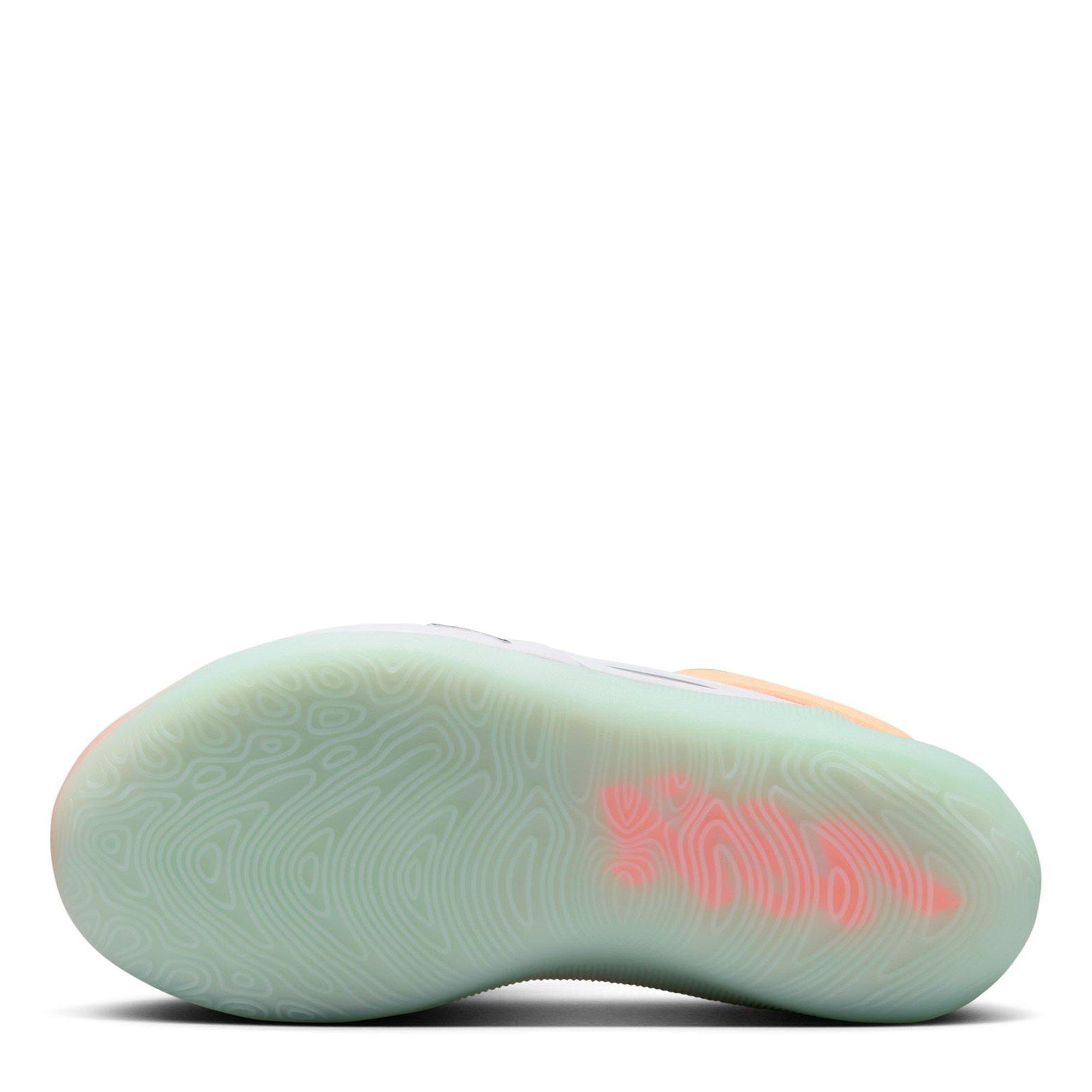 Noir/Pêche - Air Jordan - Kids' Zion Basketball Trainers - 3