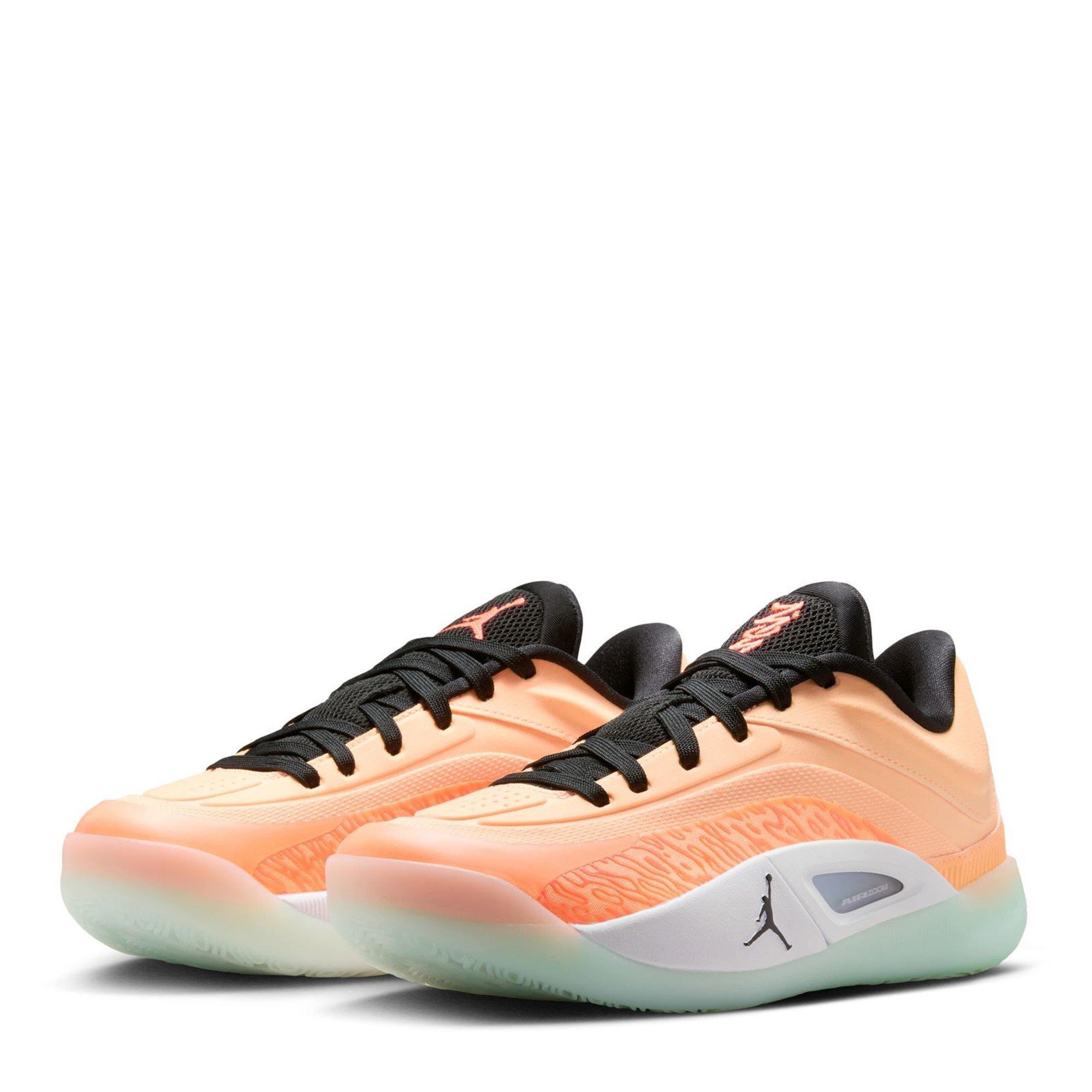 Noir/Pêche - Air Jordan - Kids' Zion Basketball Trainers - 4