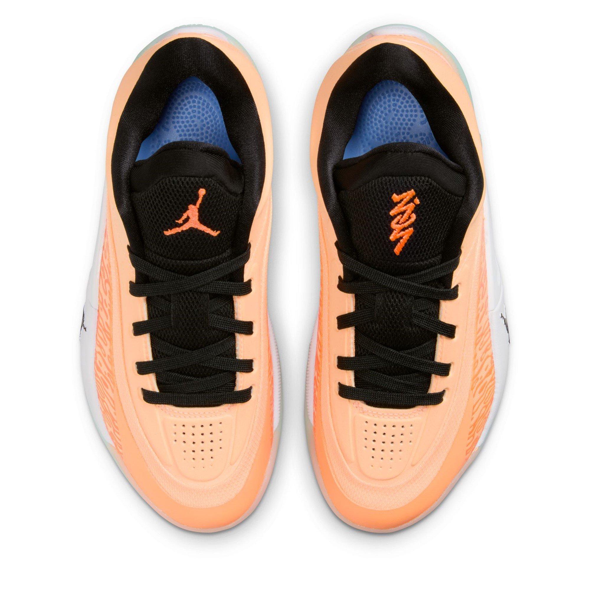 Noir/Pêche - Air Jordan - Kids' Zion Basketball Trainers - 6