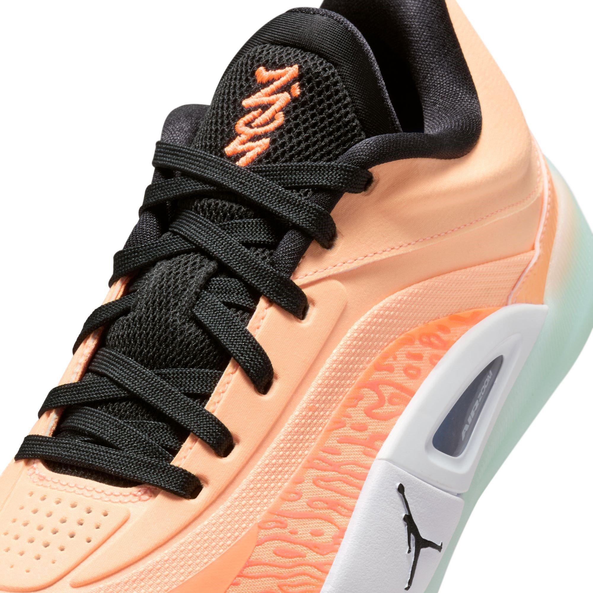 Noir/Pêche - Air Jordan - Kids' Zion Basketball Trainers - 7