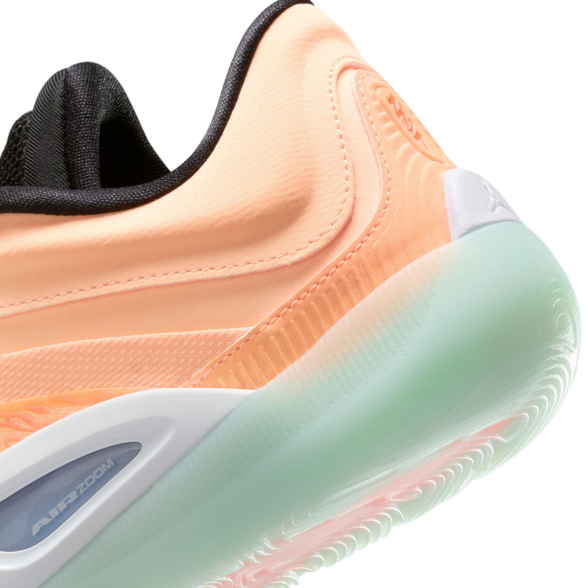 Noir/Pêche - Air Jordan - Kids' Zion Basketball Trainers - 8