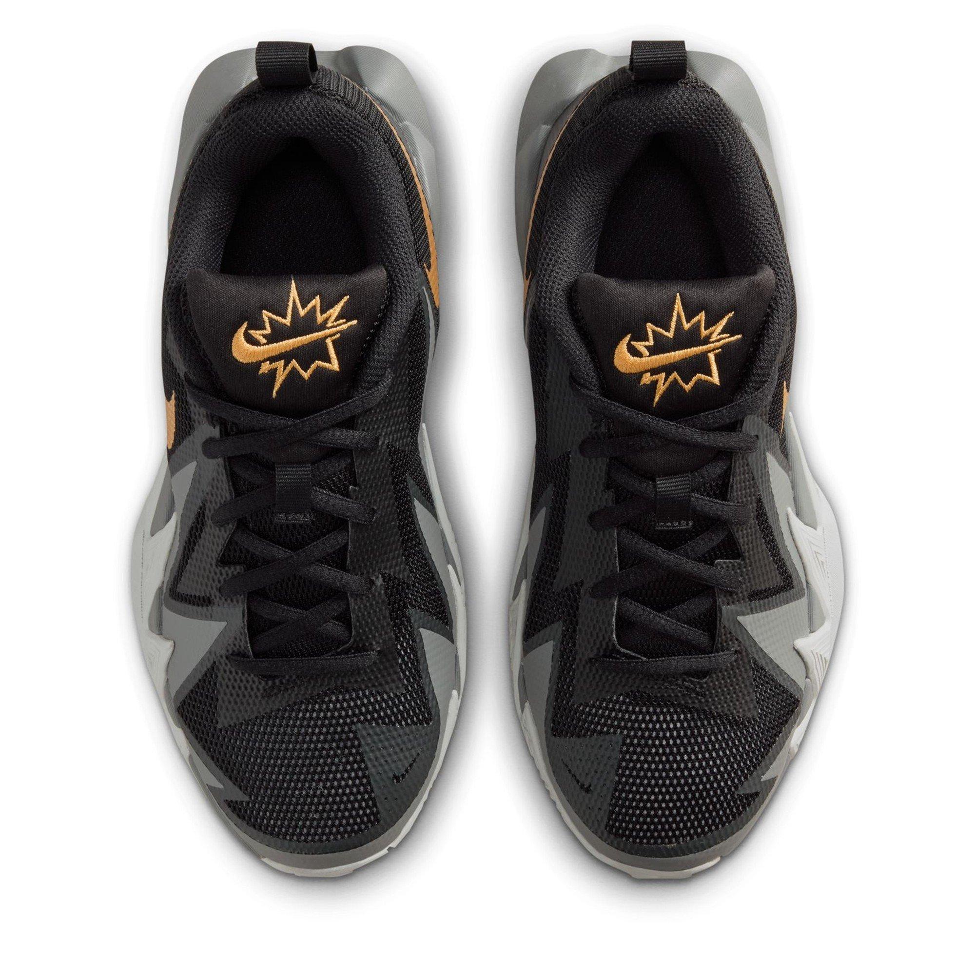 Black/Mtlc Gold - Nike - Kids' Basketball Trainers - 6