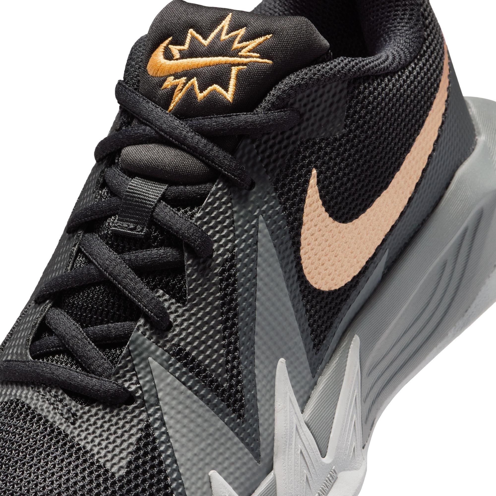 Black/Mtlc Gold - Nike - Kids' Basketball Trainers - 7