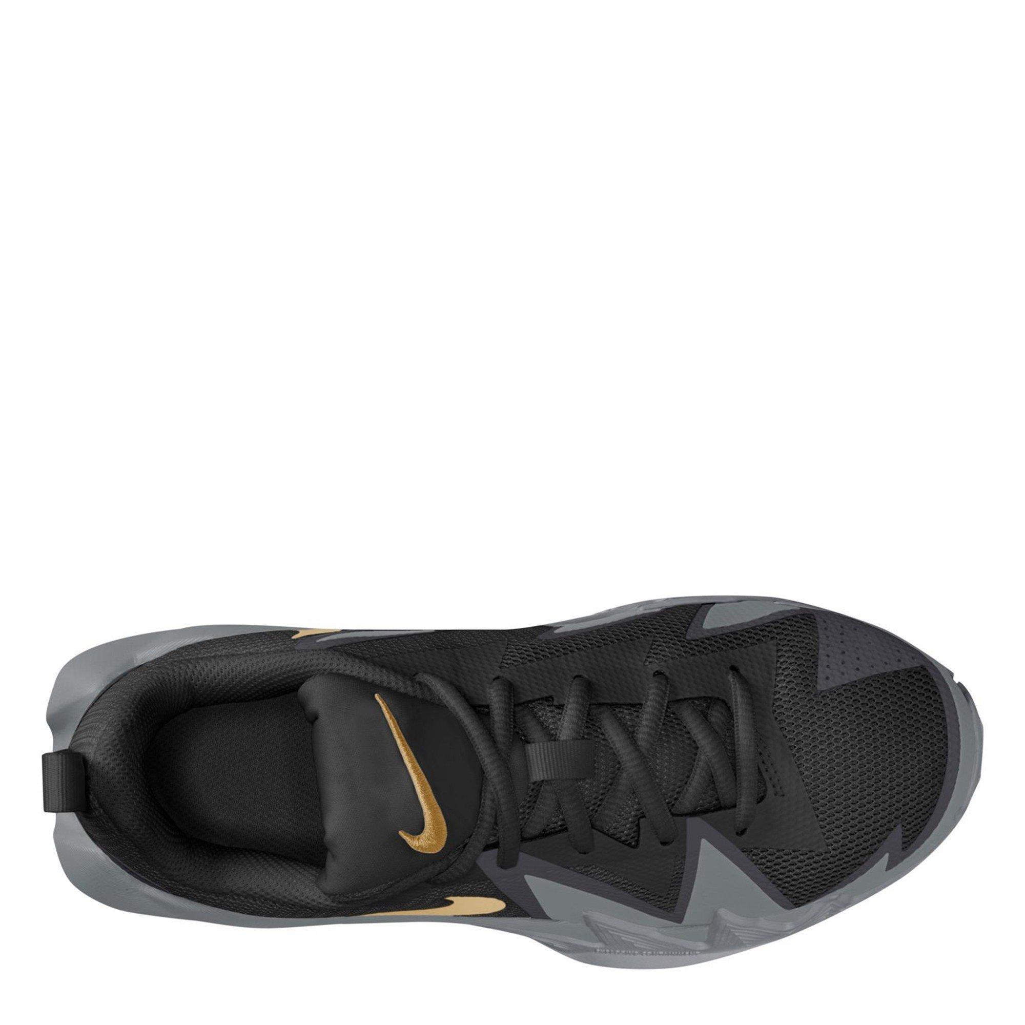 Black/Mtlc Gold - Nike - Kids' Basketball Trainers - 9