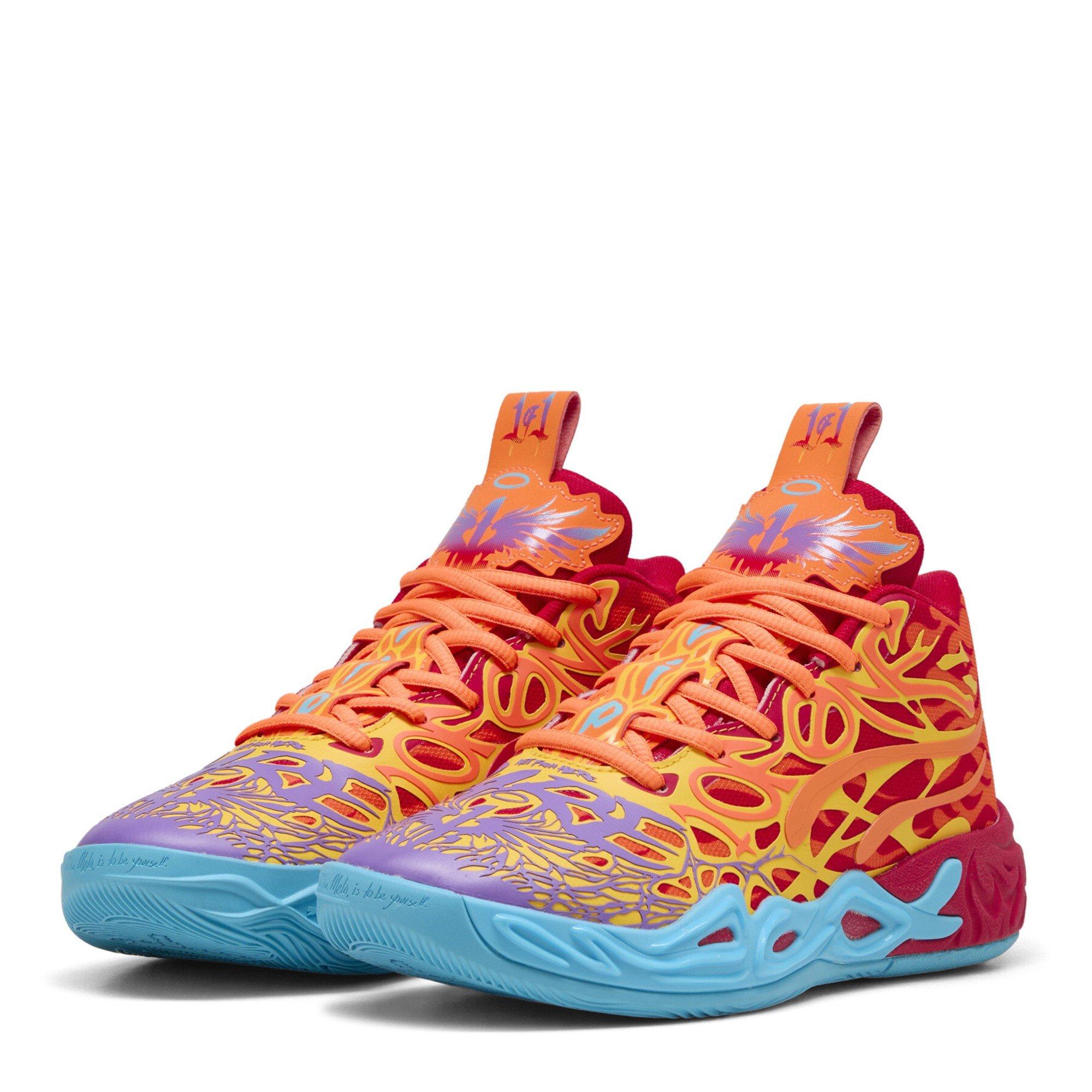 Red-Orange Gl - Puma - Puma Mb.04 Phoenix Jr Basketball Trainers Unisex Kids - 1