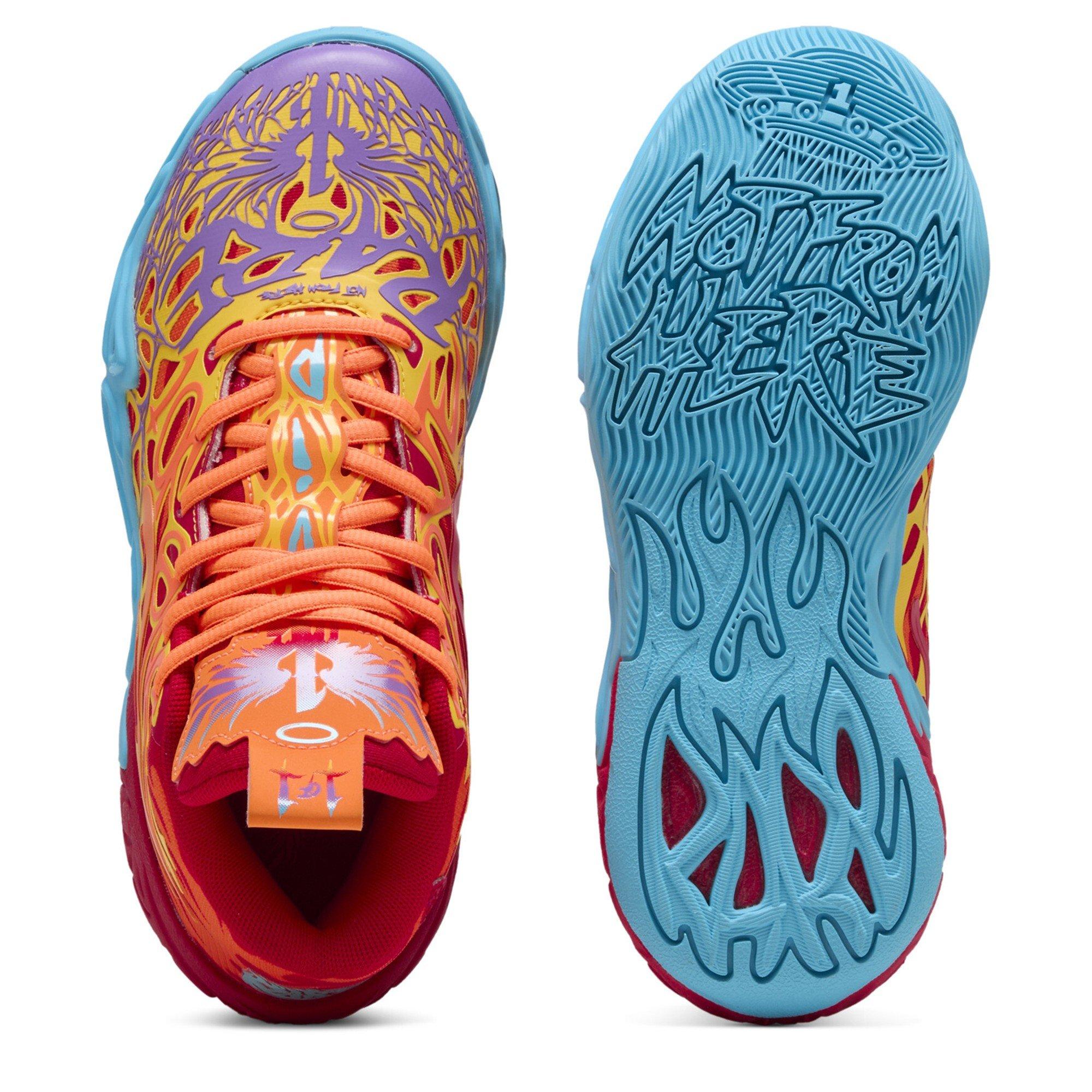Red-Orange Gl - Puma - Puma Mb.04 Phoenix Jr Basketball Trainers Unisex Kids - 3